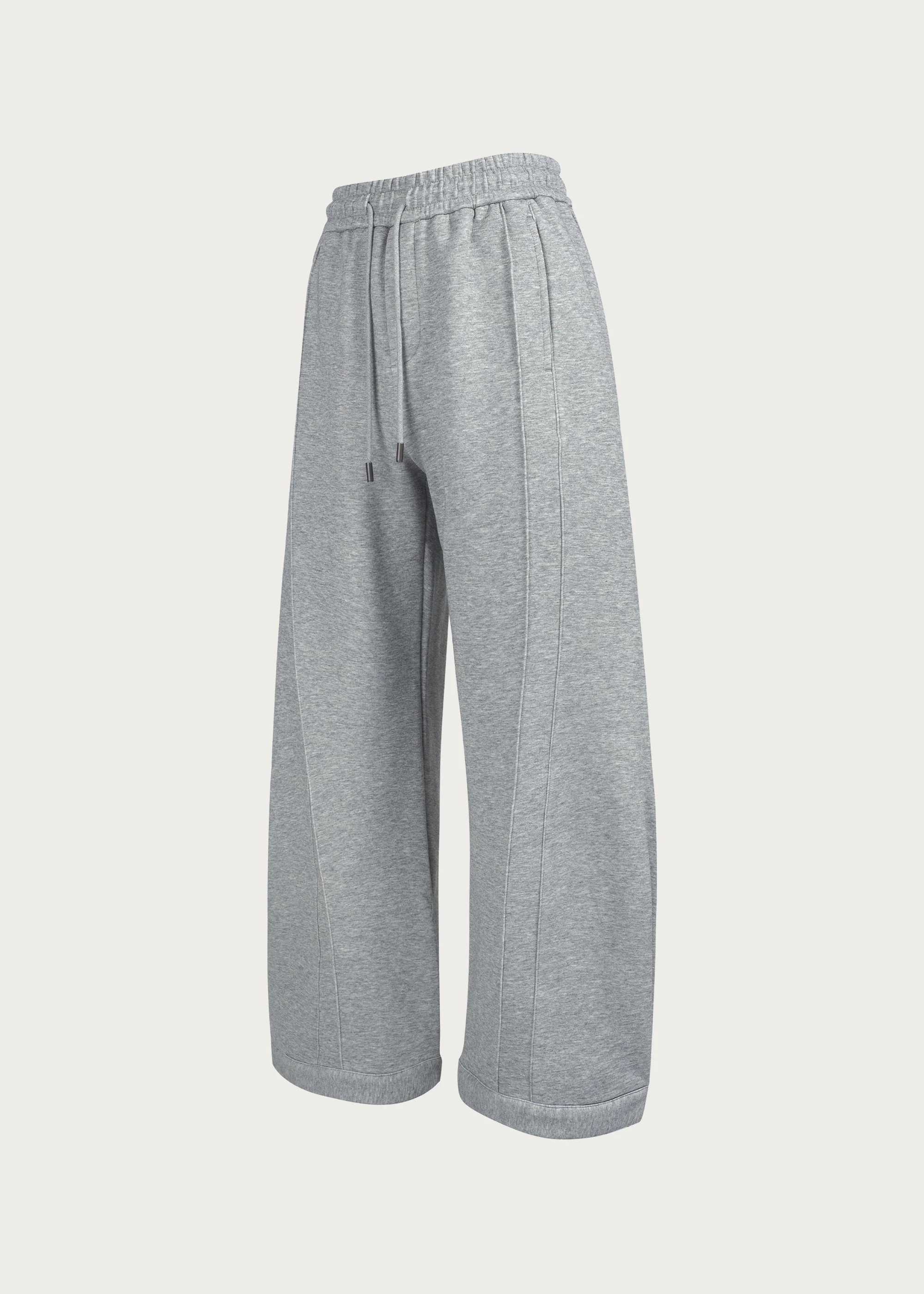 3D-Cut Casual Sweatpants Grey - Image 5