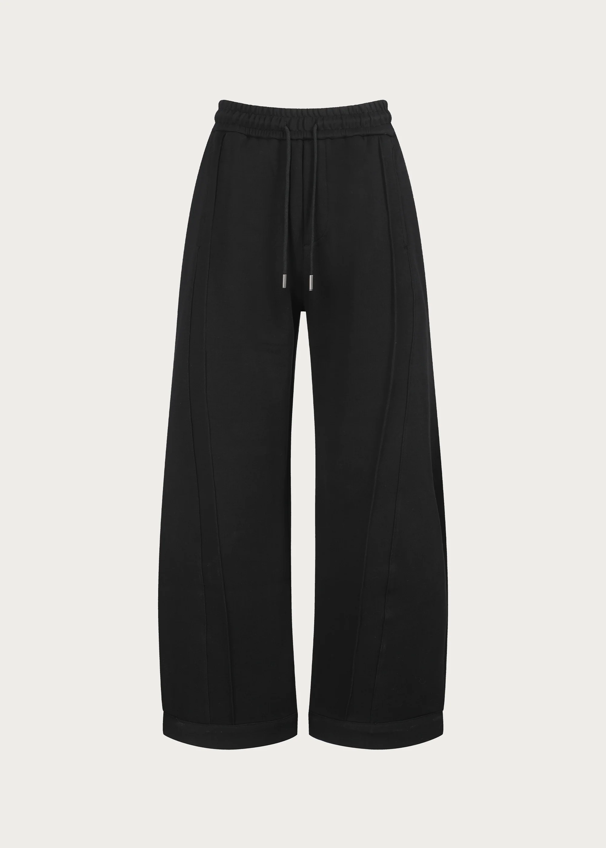 3D-Cut Casual Sweatpants Black