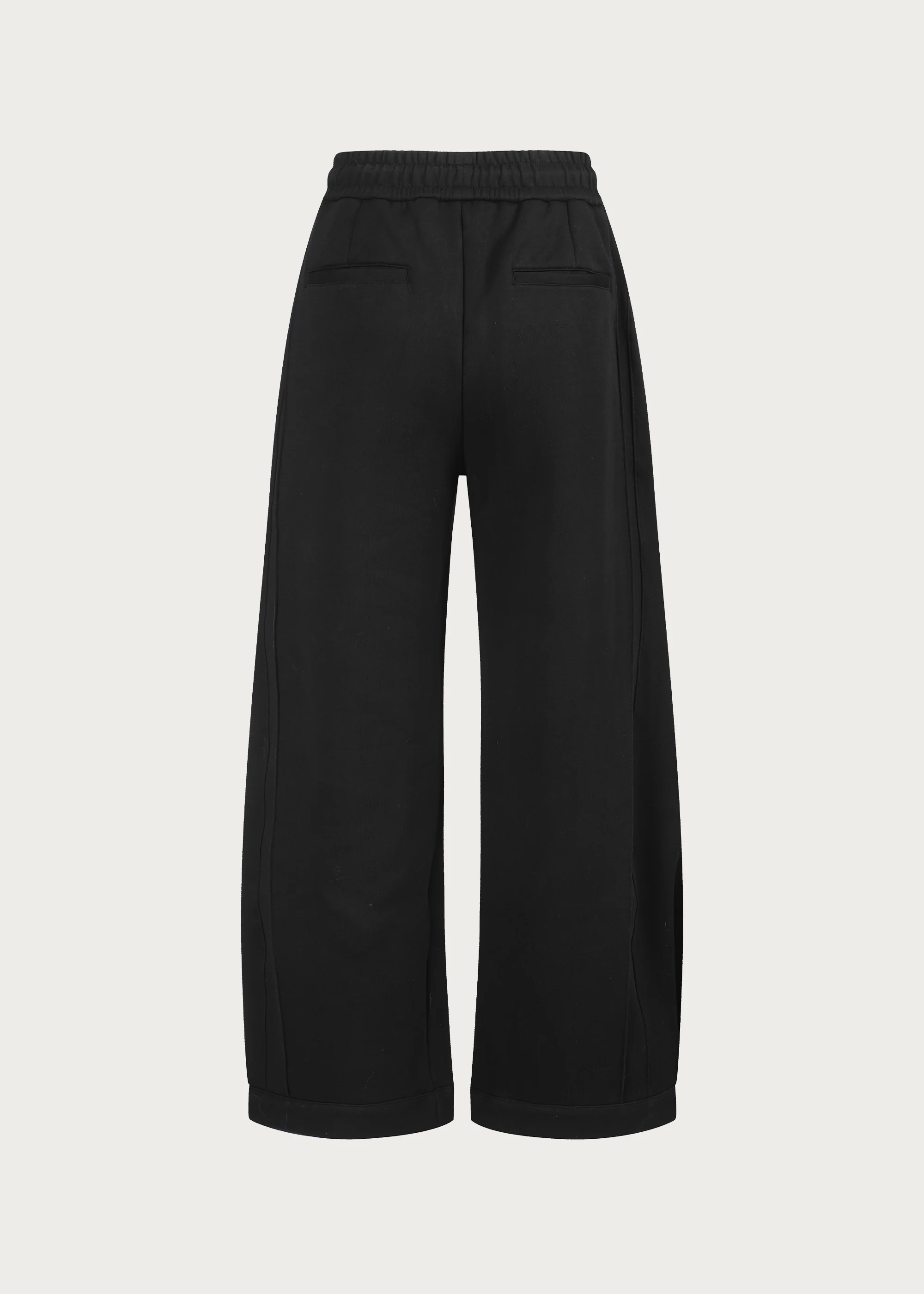 3D-Cut Casual Sweatpants Black - Image 4