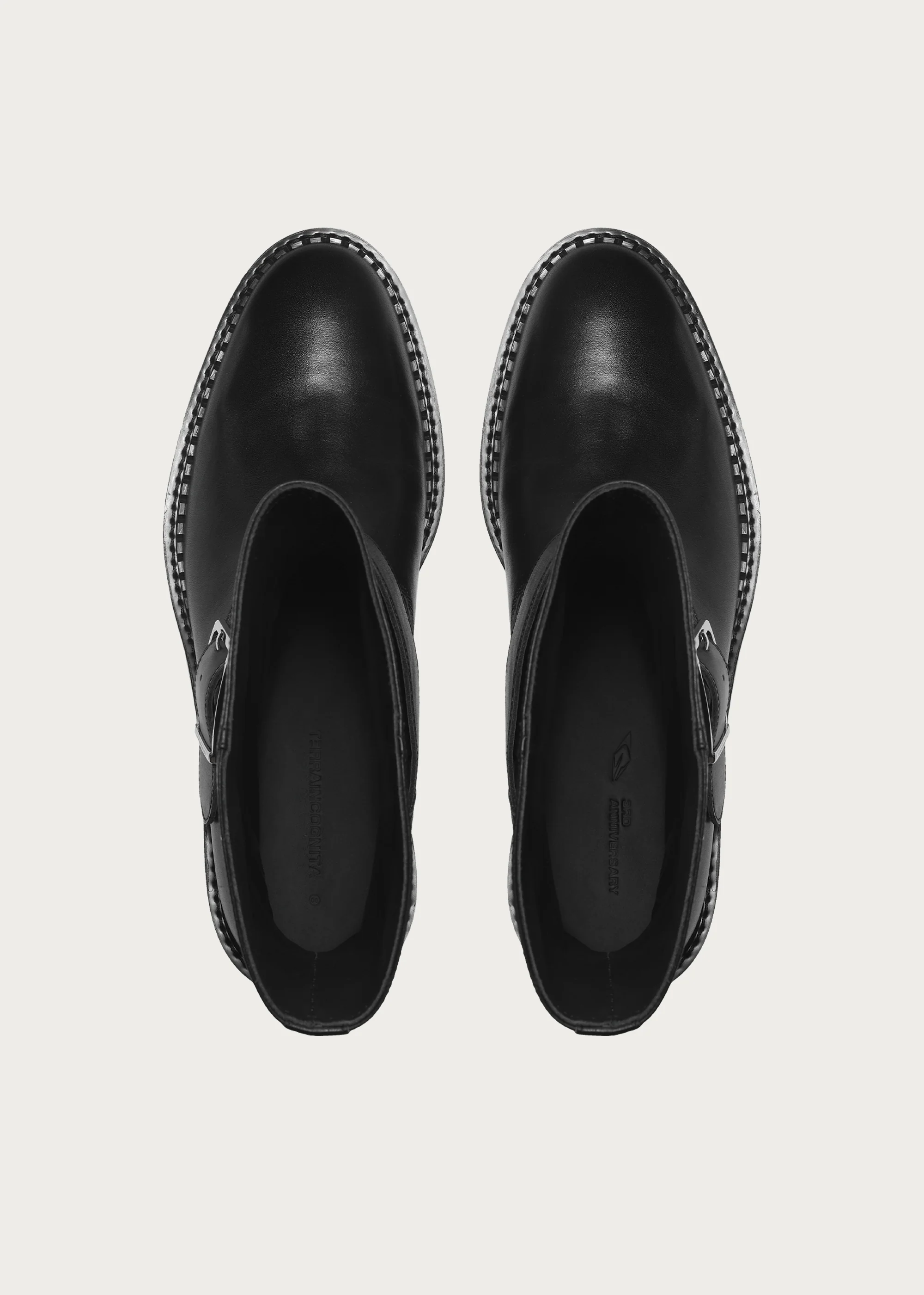 Ankle boots Wood-grain heel Black - Image 3