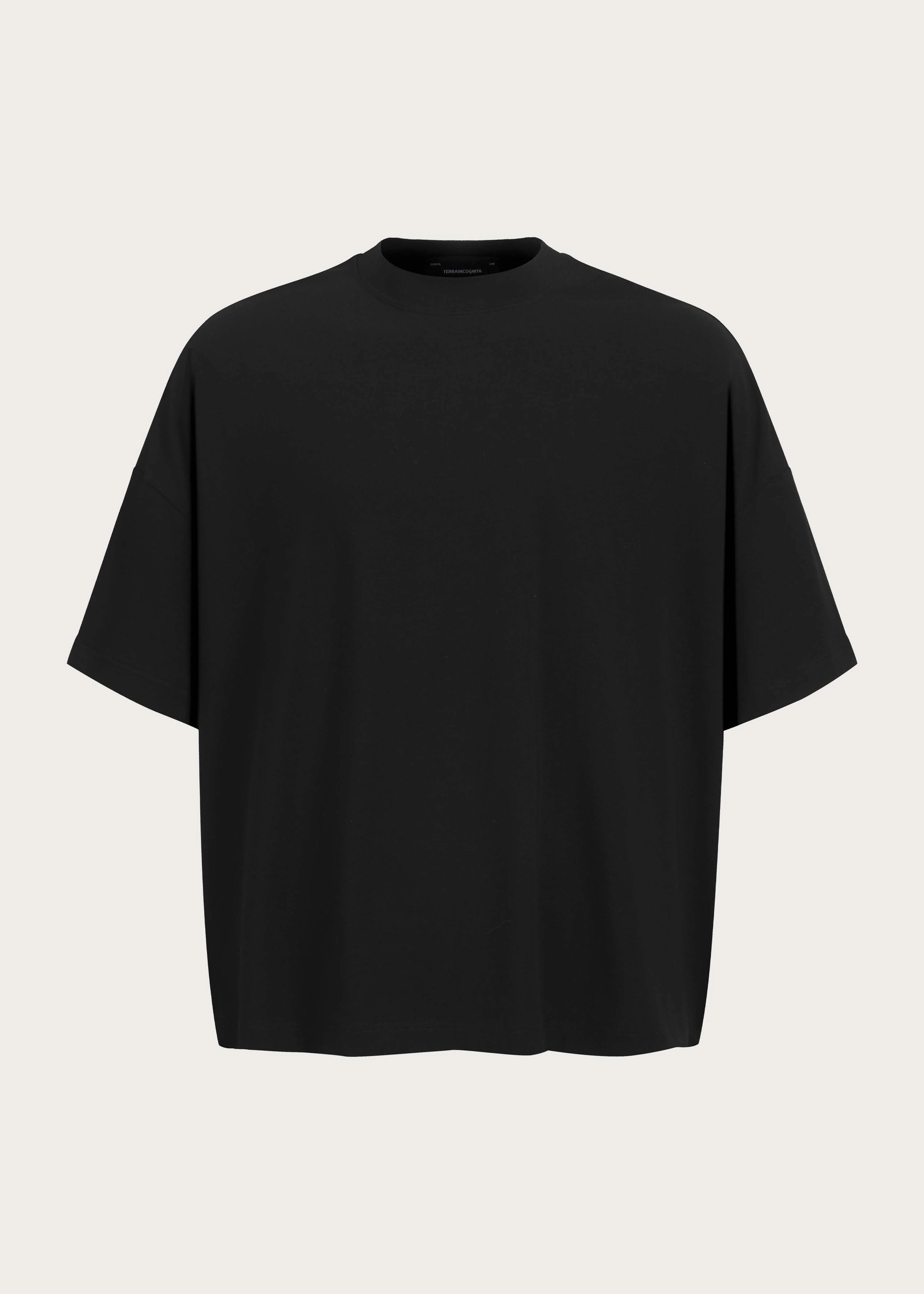 Basic Relaxed-Fit Short-Sleeve T-Shirt Black