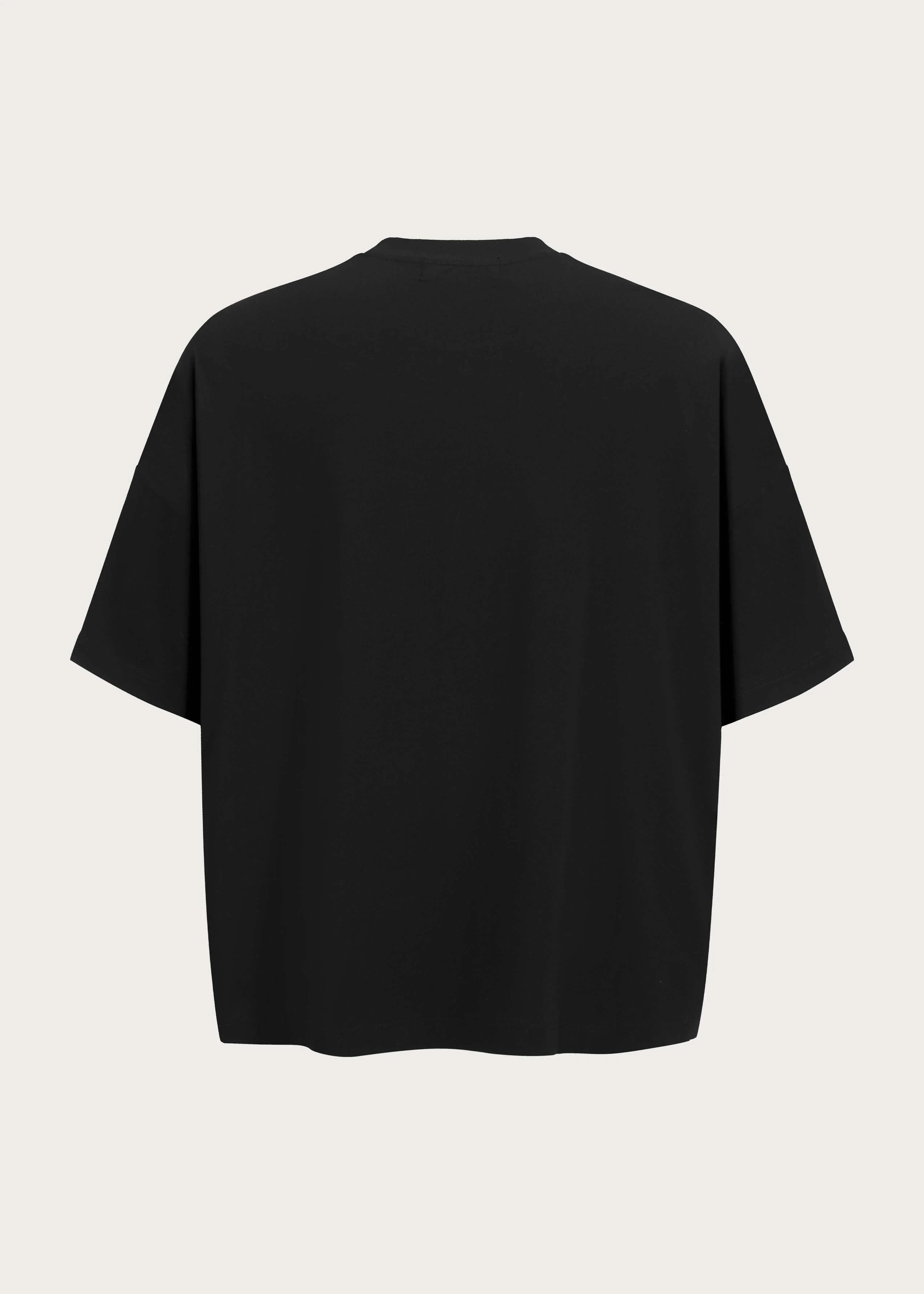 Basic Relaxed-Fit Short-Sleeve T-Shirt Black - Image 3