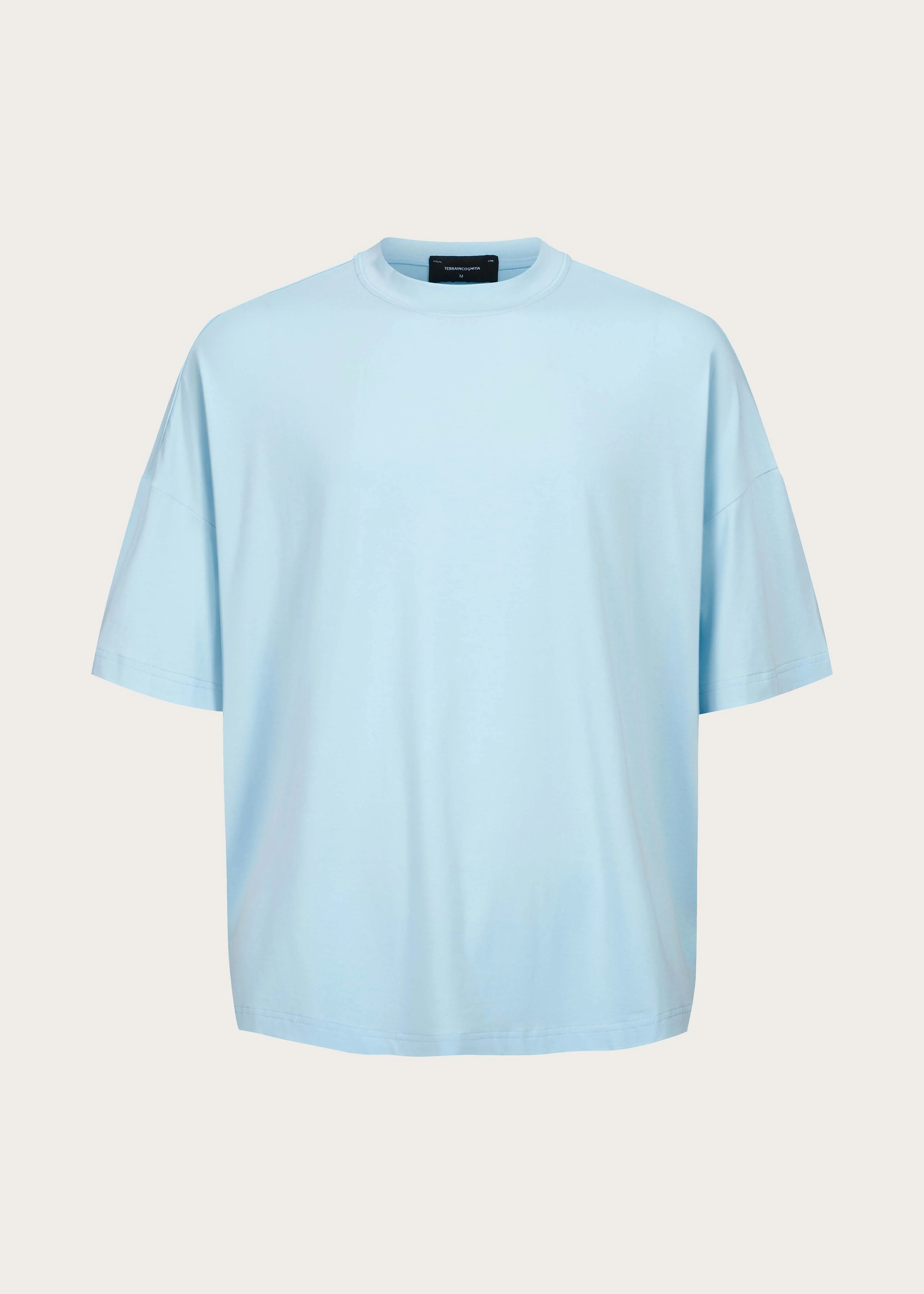 Basic Relaxed-Fit Short-Sleeve T-Shirt Blue