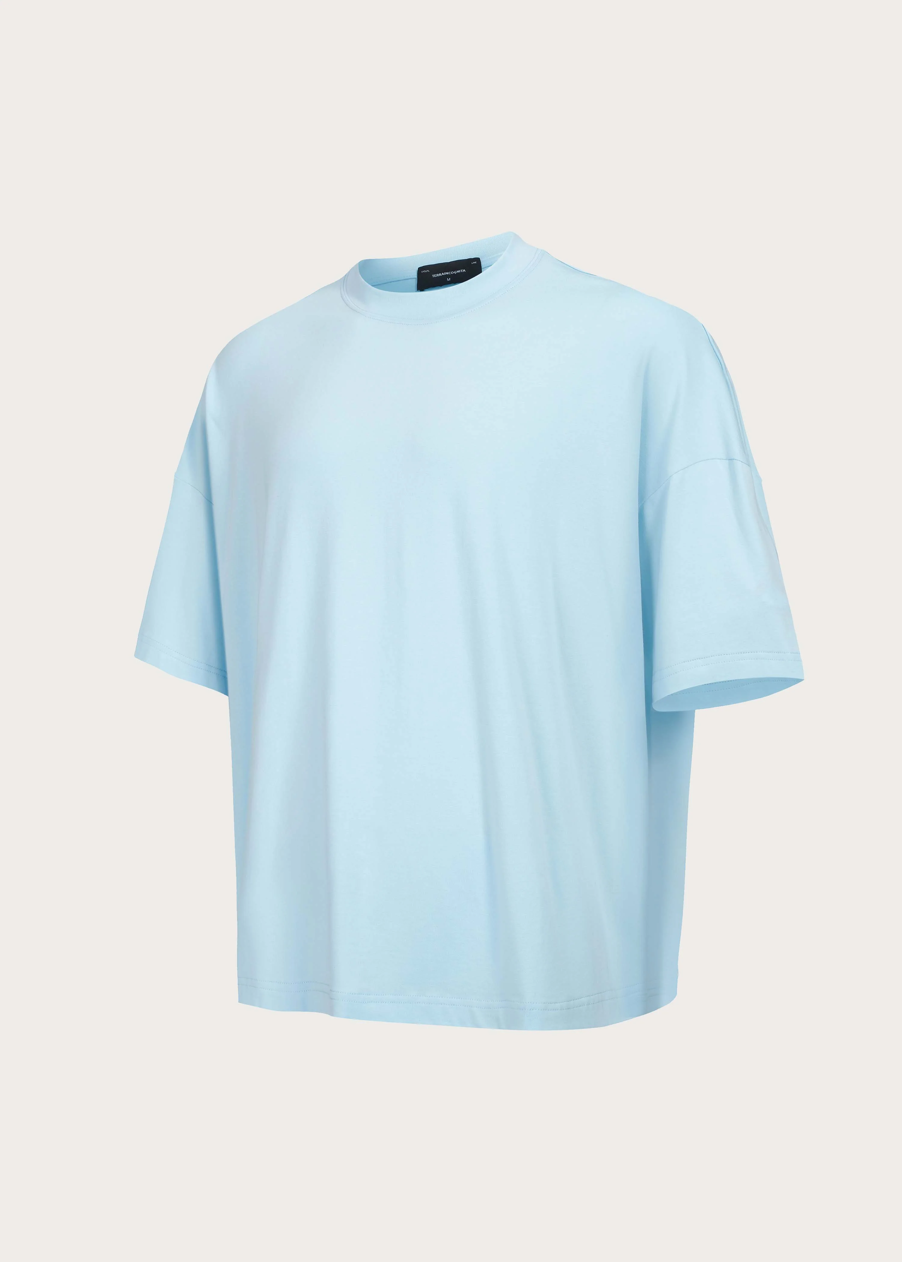 Basic Relaxed-Fit Short-Sleeve T-Shirt Blue - Image 3