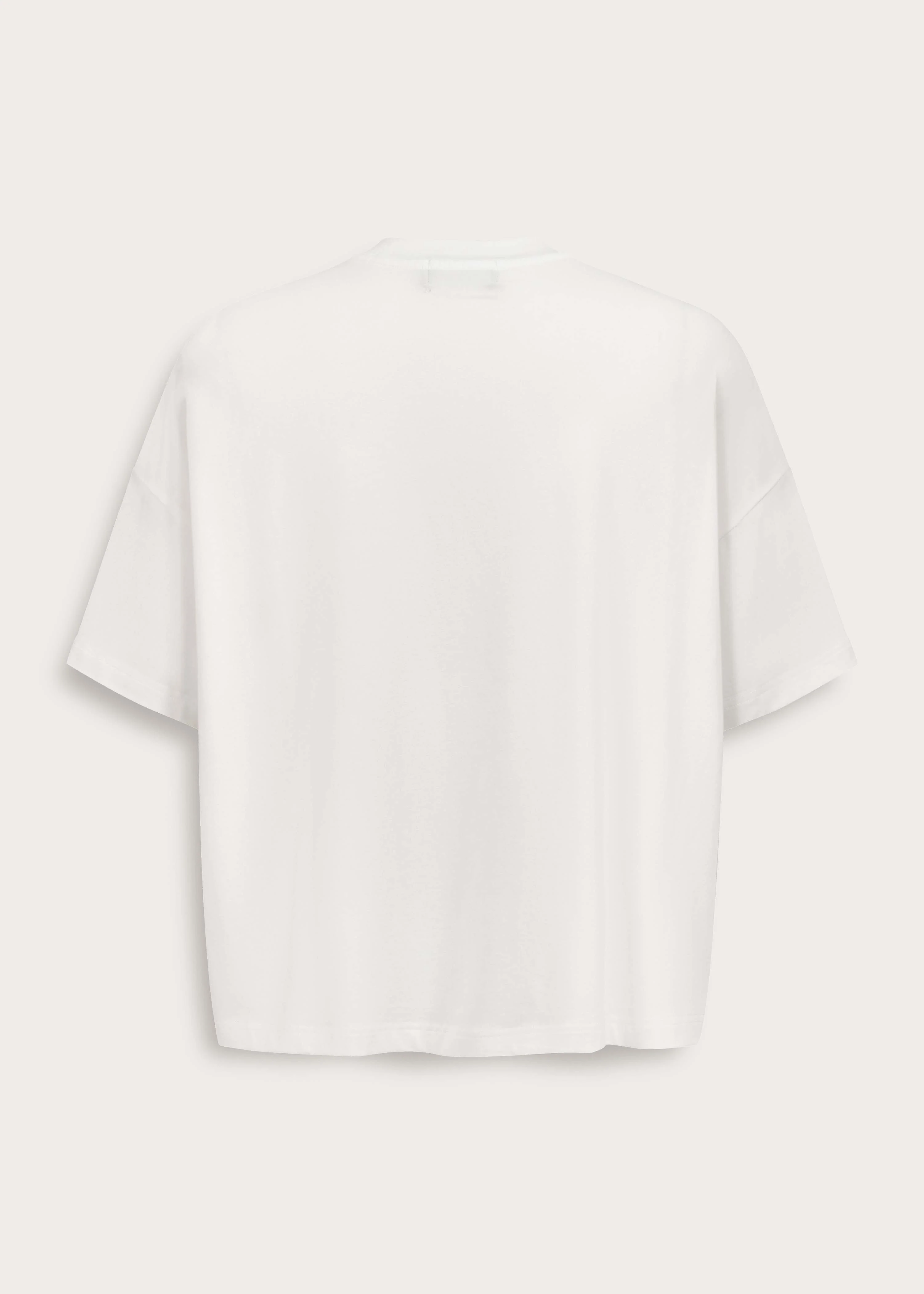 Basic Relaxed-Fit Short-Sleeve T-Shirt White - Image 3