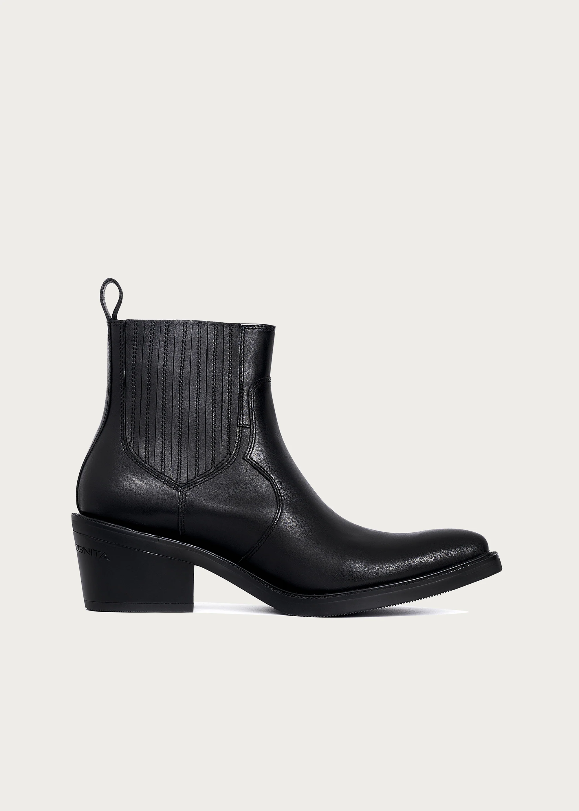 Chelsea boots Pointed-toe Calfskin Obsidian black - Image 5