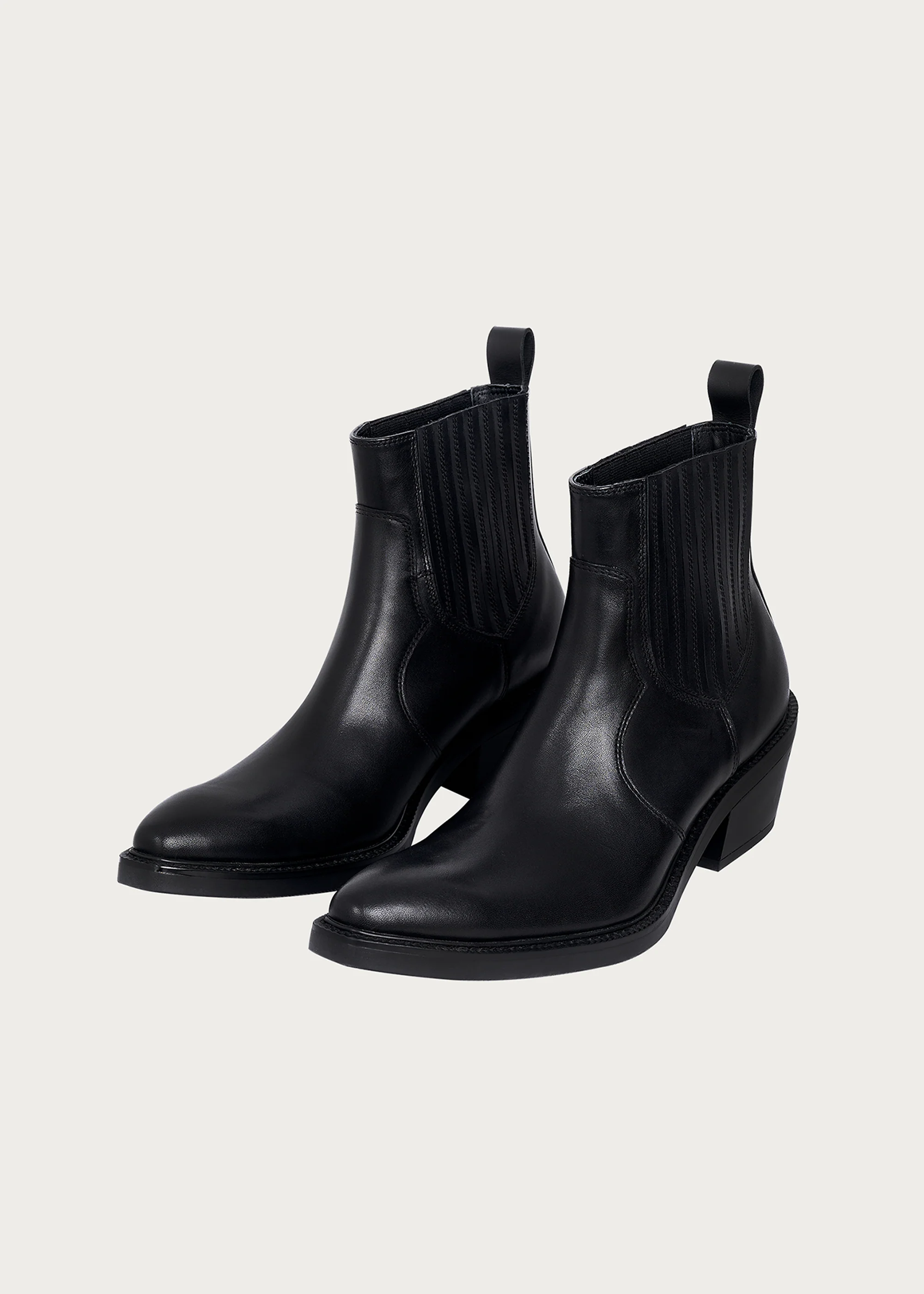 Chelsea boots Pointed-toe Calfskin Obsidian black - Image 7