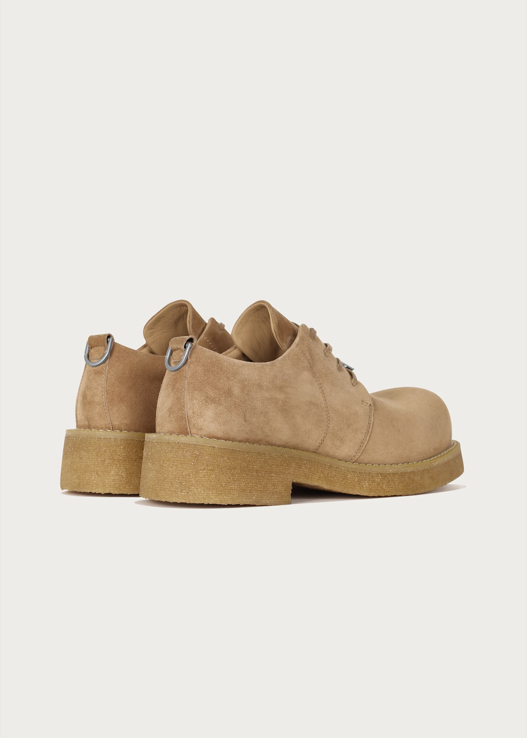 Derby shoes Sheepskin Khaki - Image 5