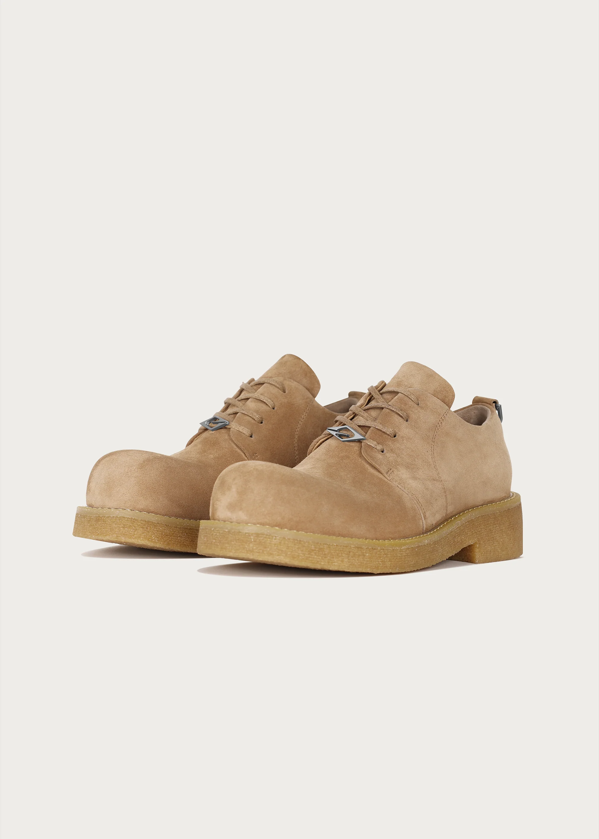Derby shoes Sheepskin Khaki - Image 7