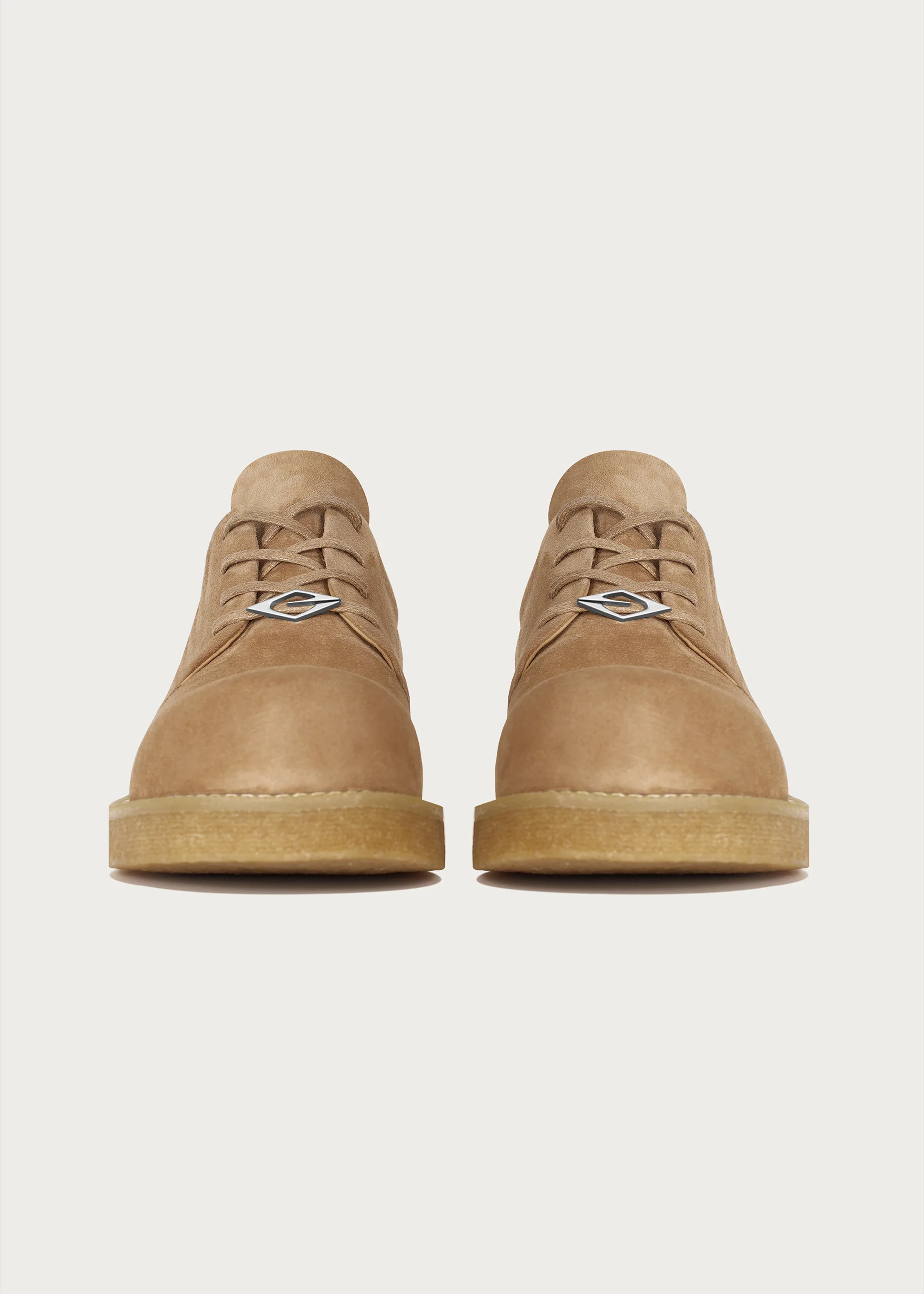 Derby shoes Sheepskin Khaki - Image 8