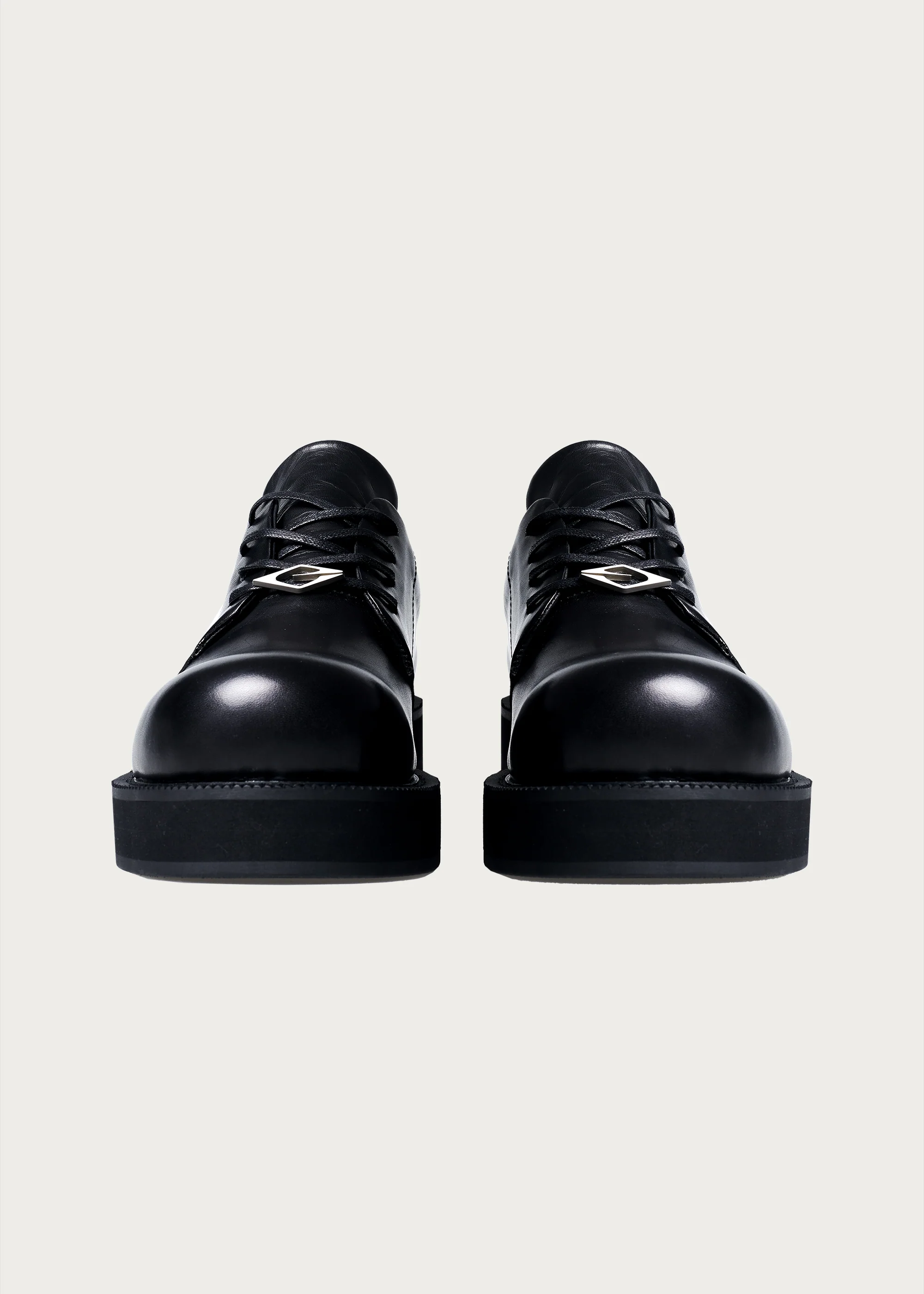 Derby shoes thick-soled Black - Image 7