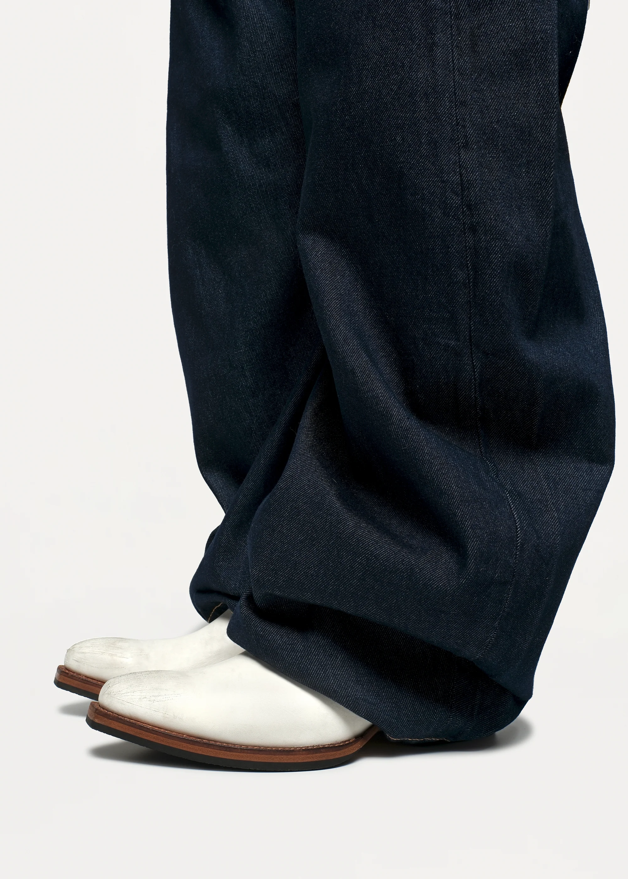 Distressed White Ankle Boots - Image 2