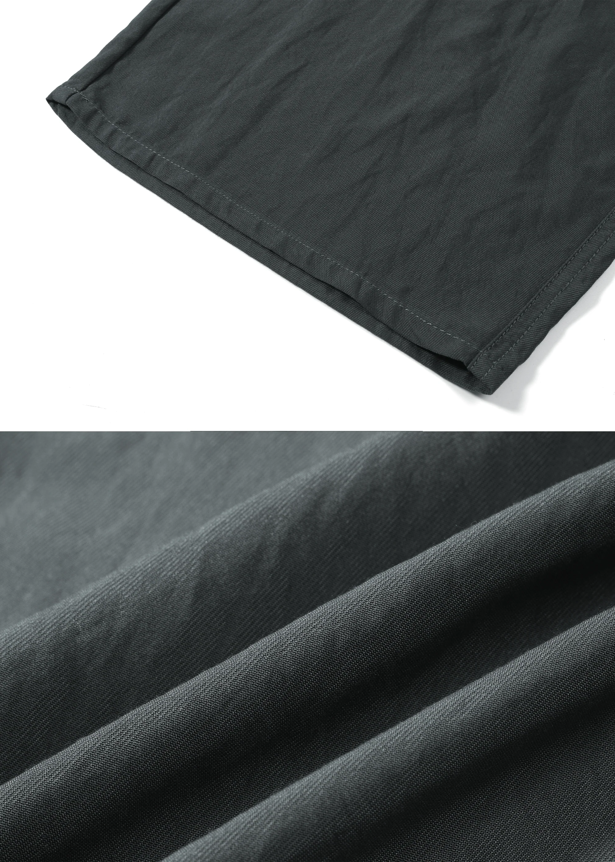Drapey Casual Trousers with Elastic Waist and Drawstring - Image 4