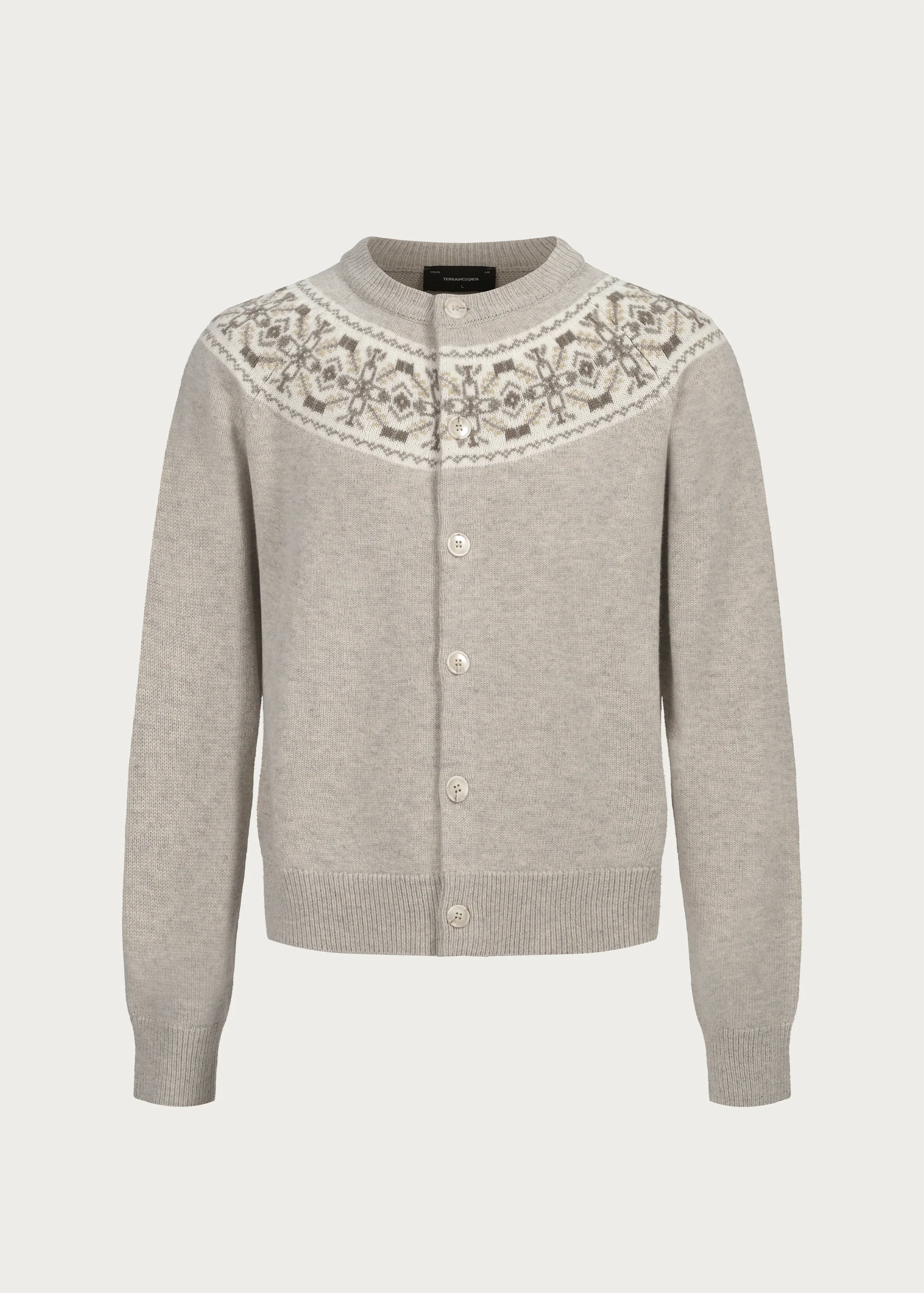 Fair Isle Jacquard Wool-Blend Cardigan