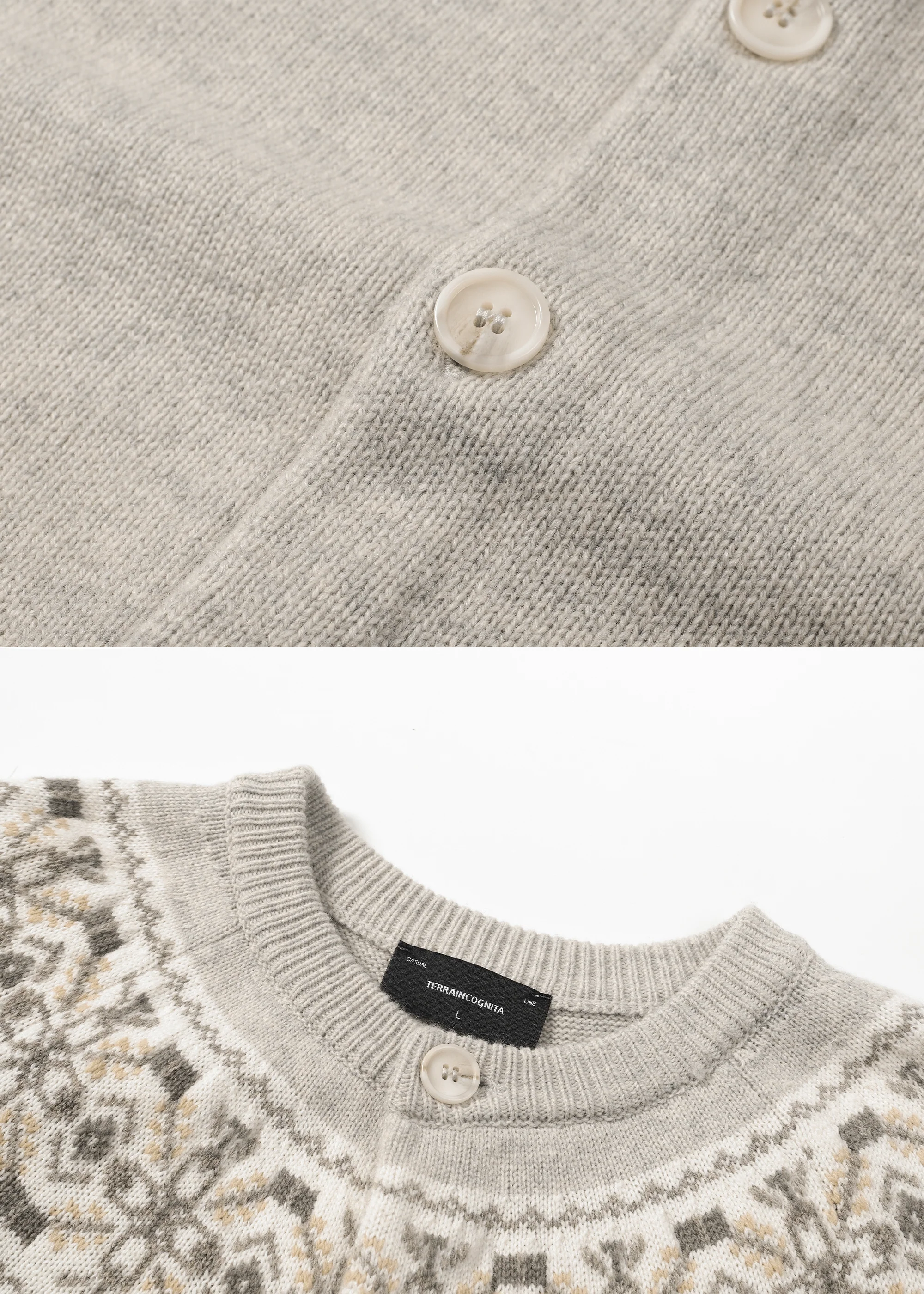 Fair Isle Jacquard Wool-Blend Cardigan - Image 3
