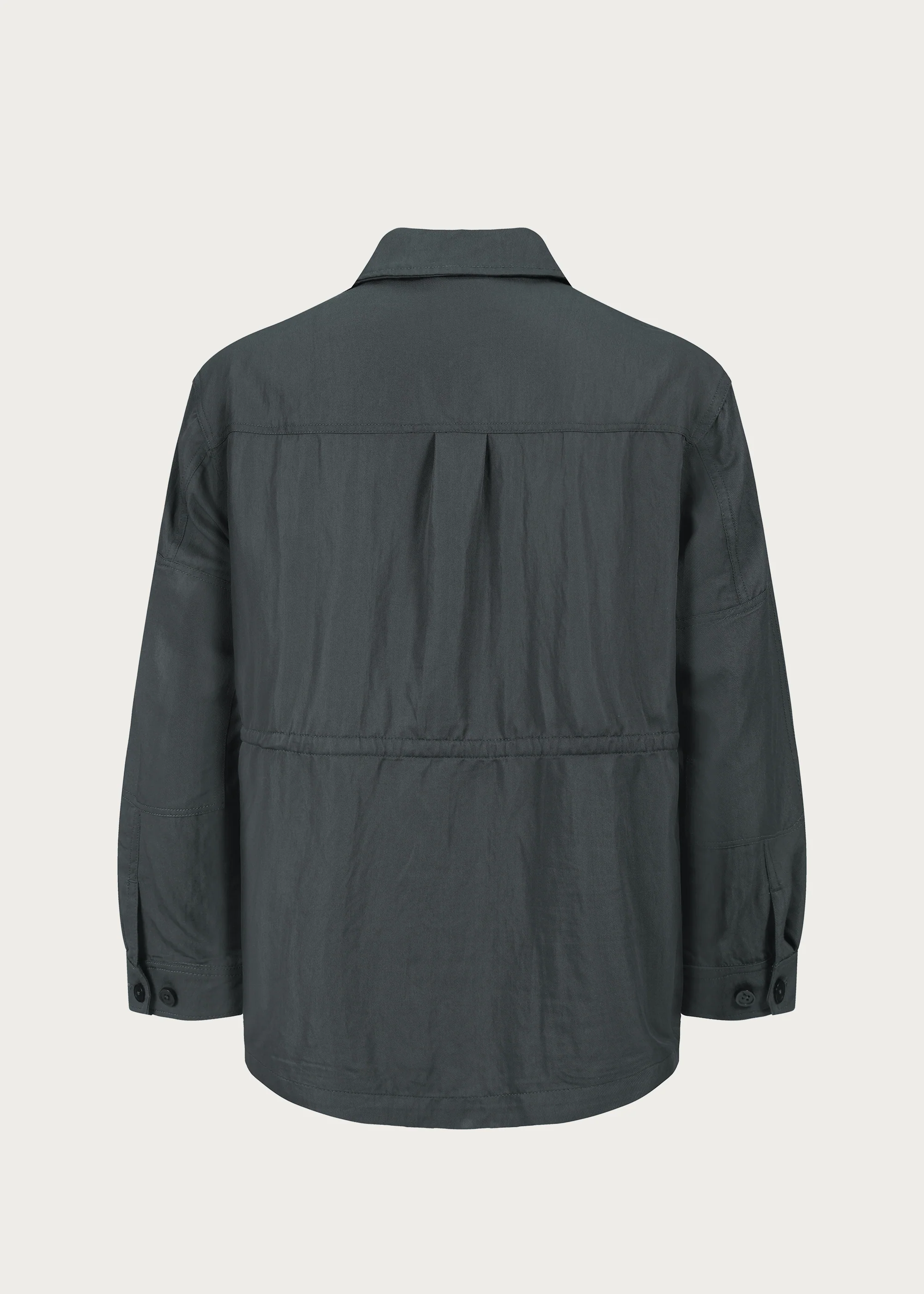 Four-Pocket Draped Lapel Jacket - Image 6