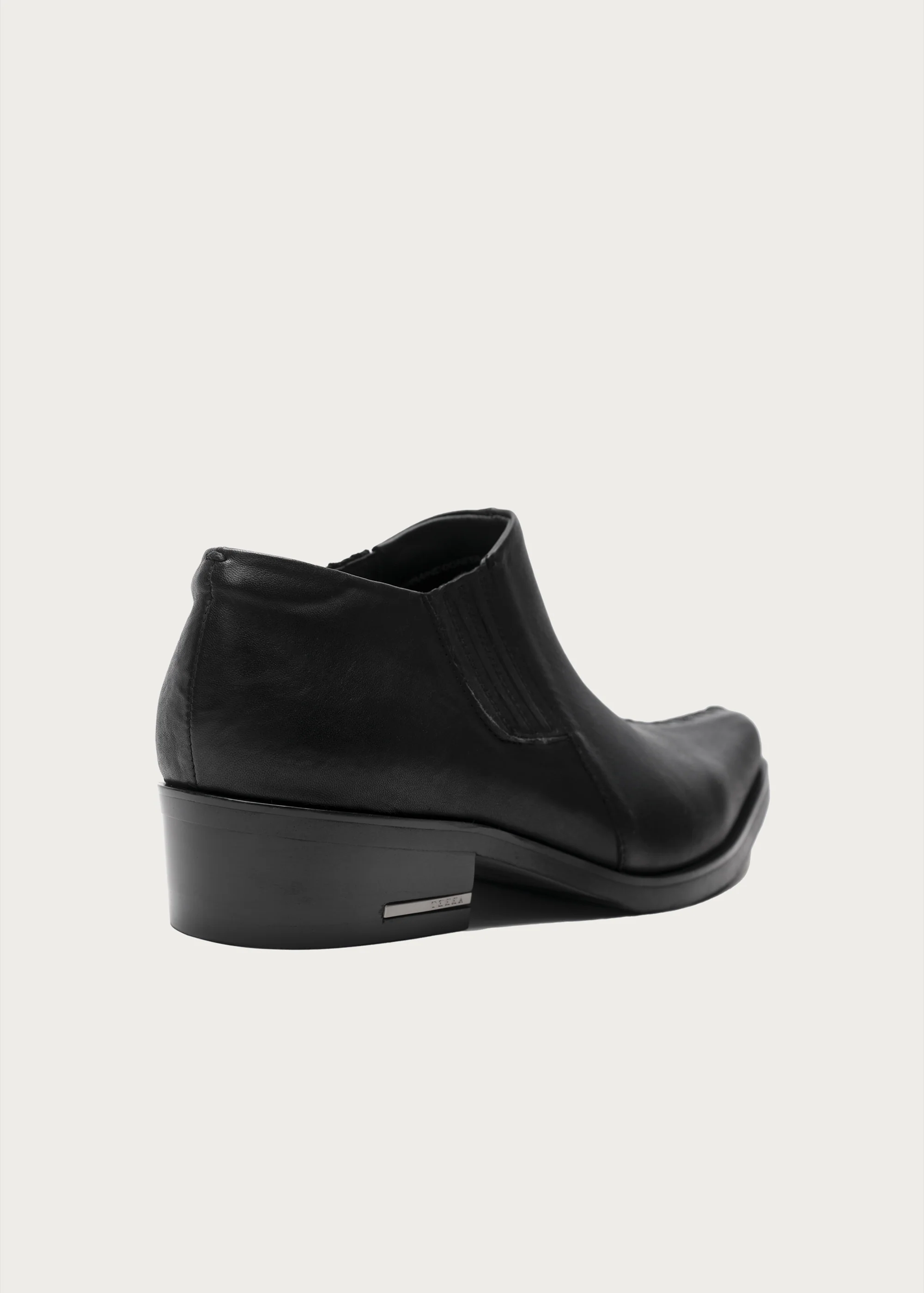 Front Stitch Ankle Boots Black - Image 6
