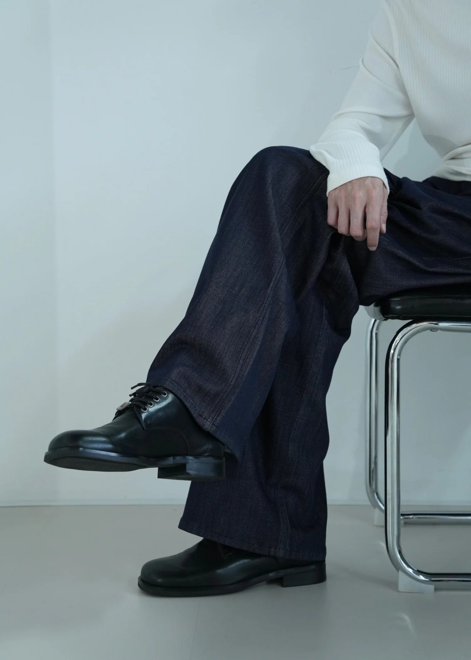 Leather Derby shoes Black - Image 3