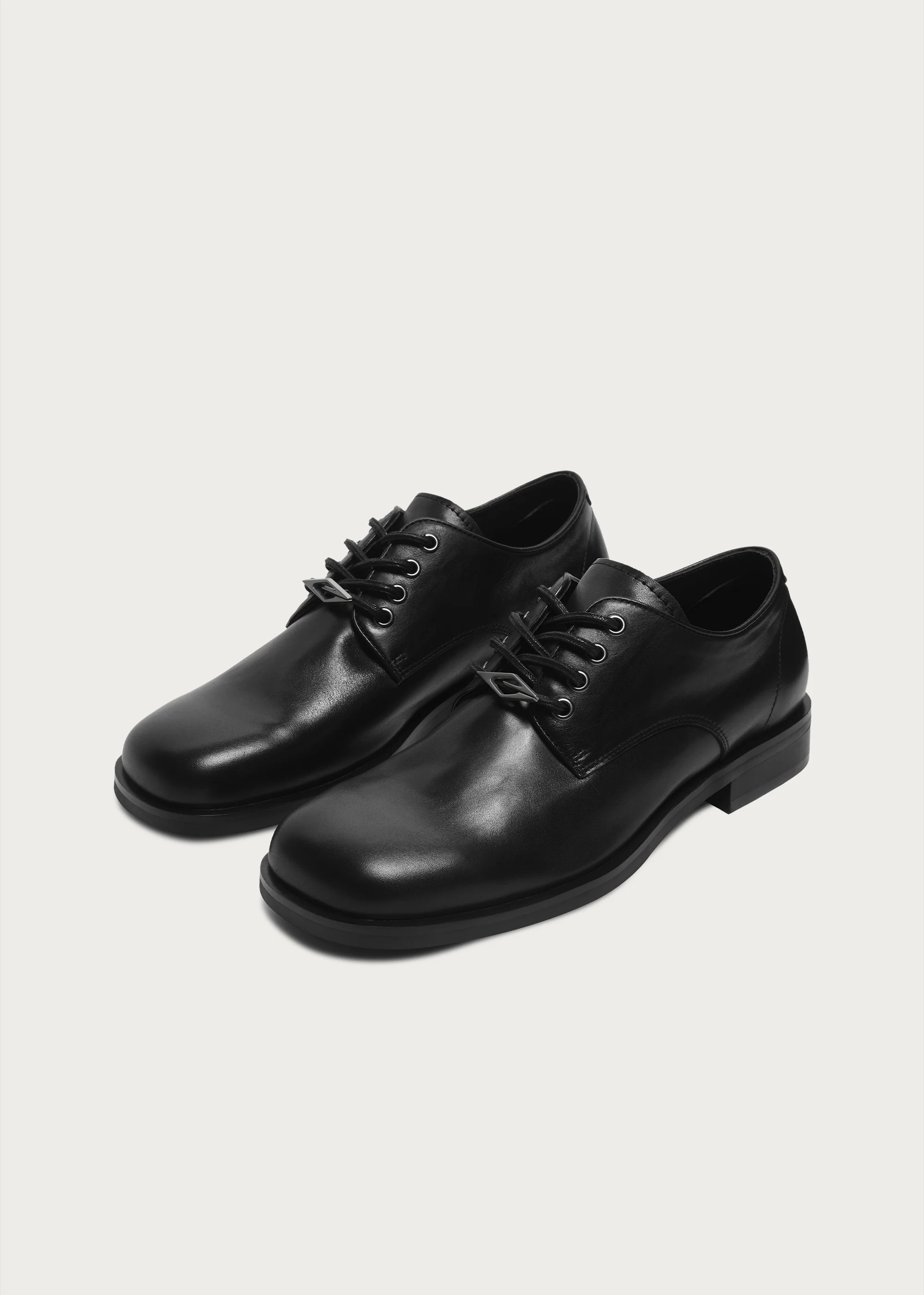 Leather Derby shoes Black - Image 6
