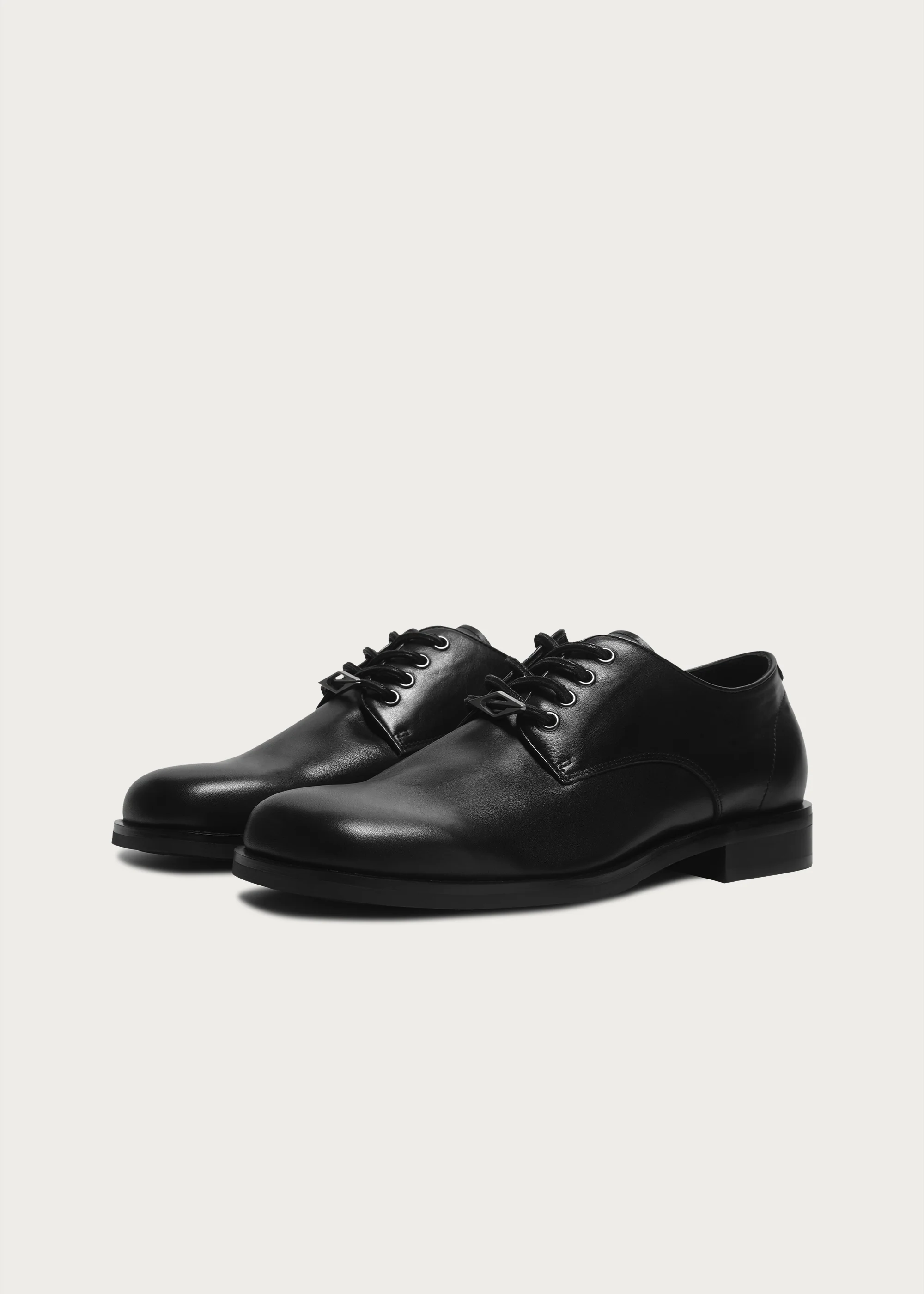 Leather Derby shoes Black - Image 7