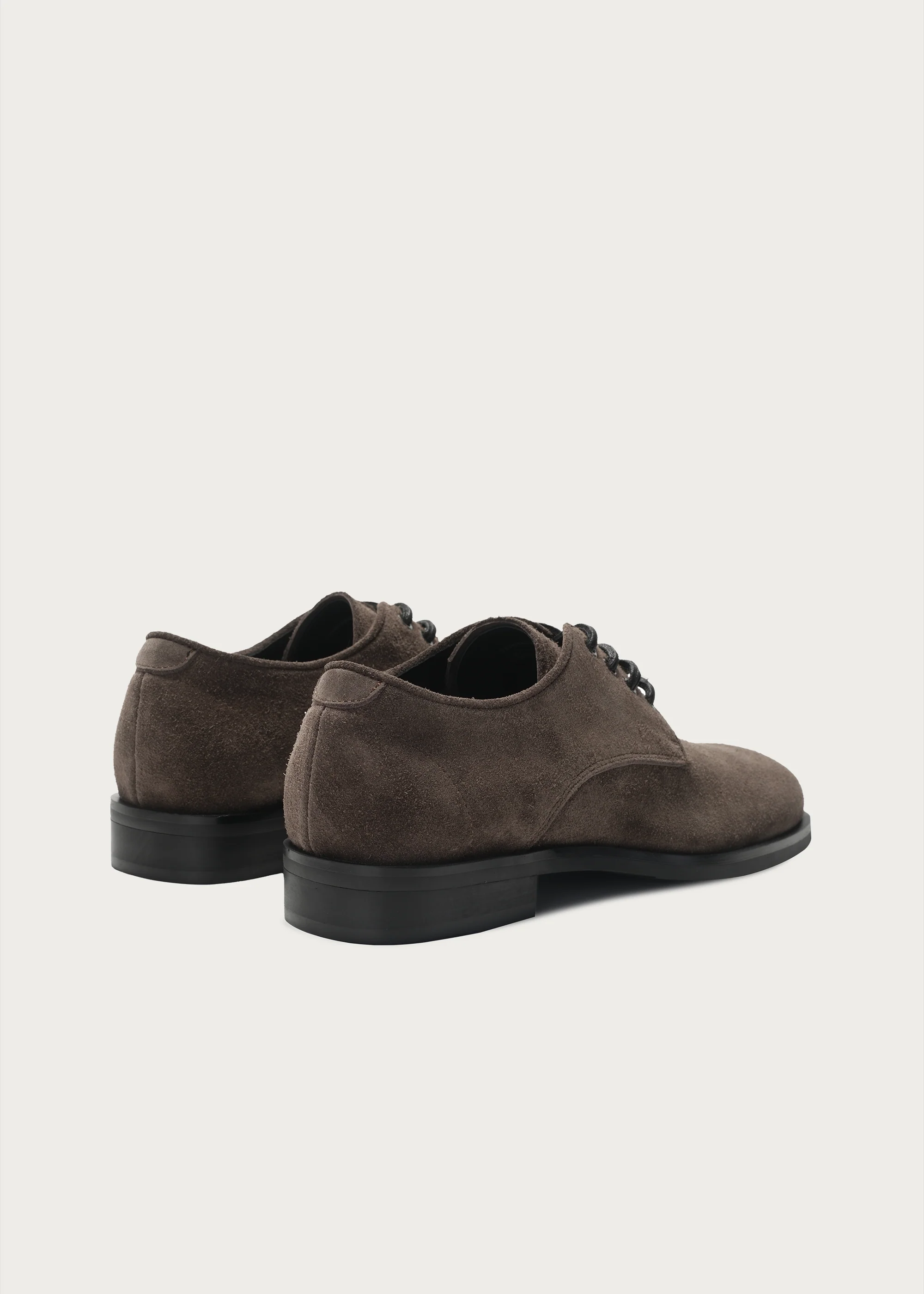 Leather Derby shoes Brownish gray - Image 4