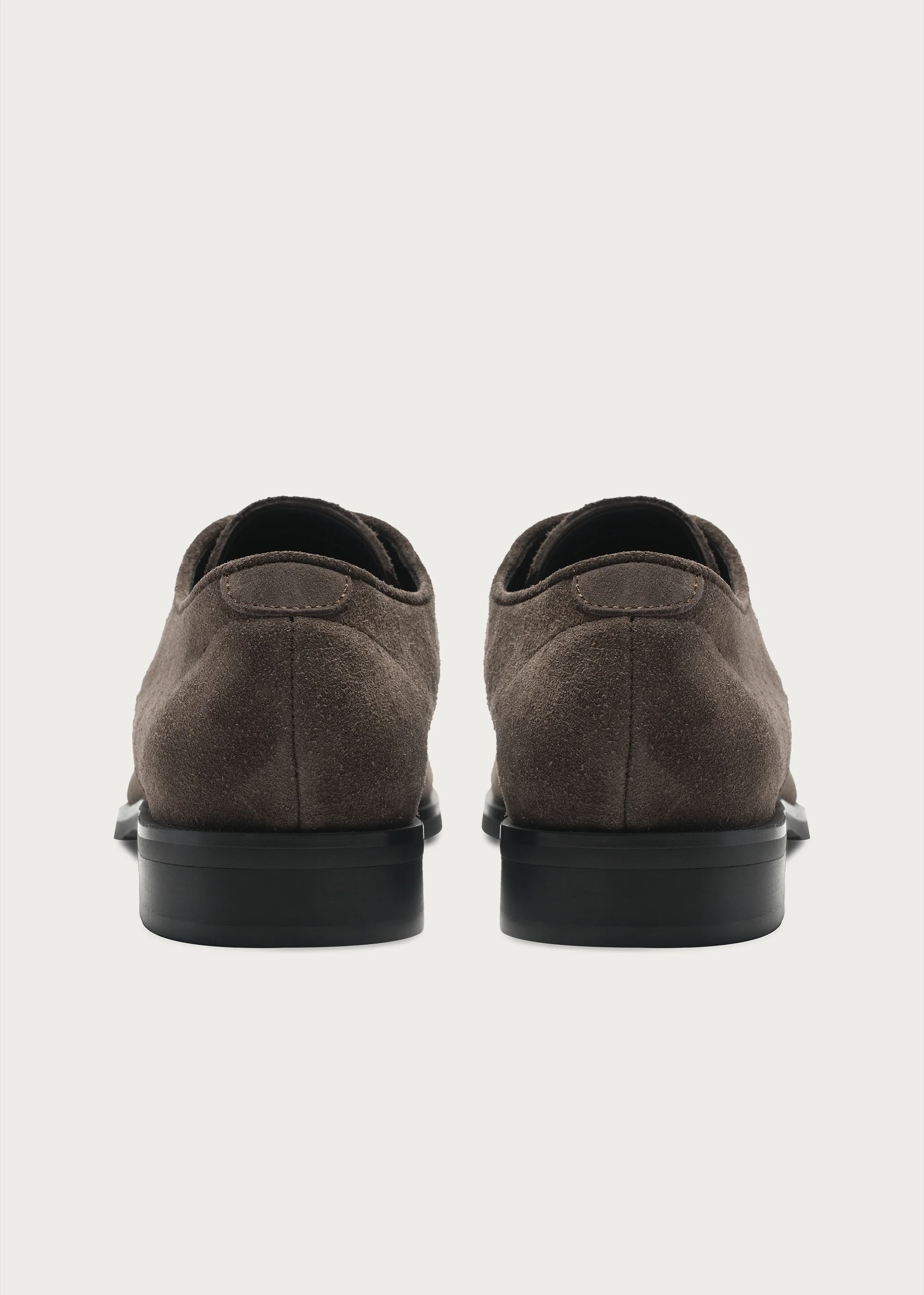 Leather Derby shoes Brownish gray - Image 9