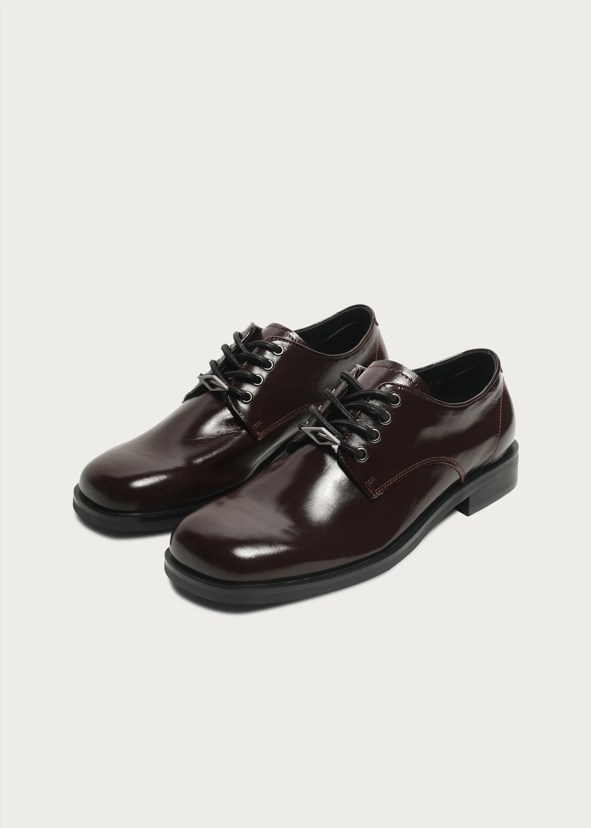 Leather Derby shoes Chocolate brown - Image 6