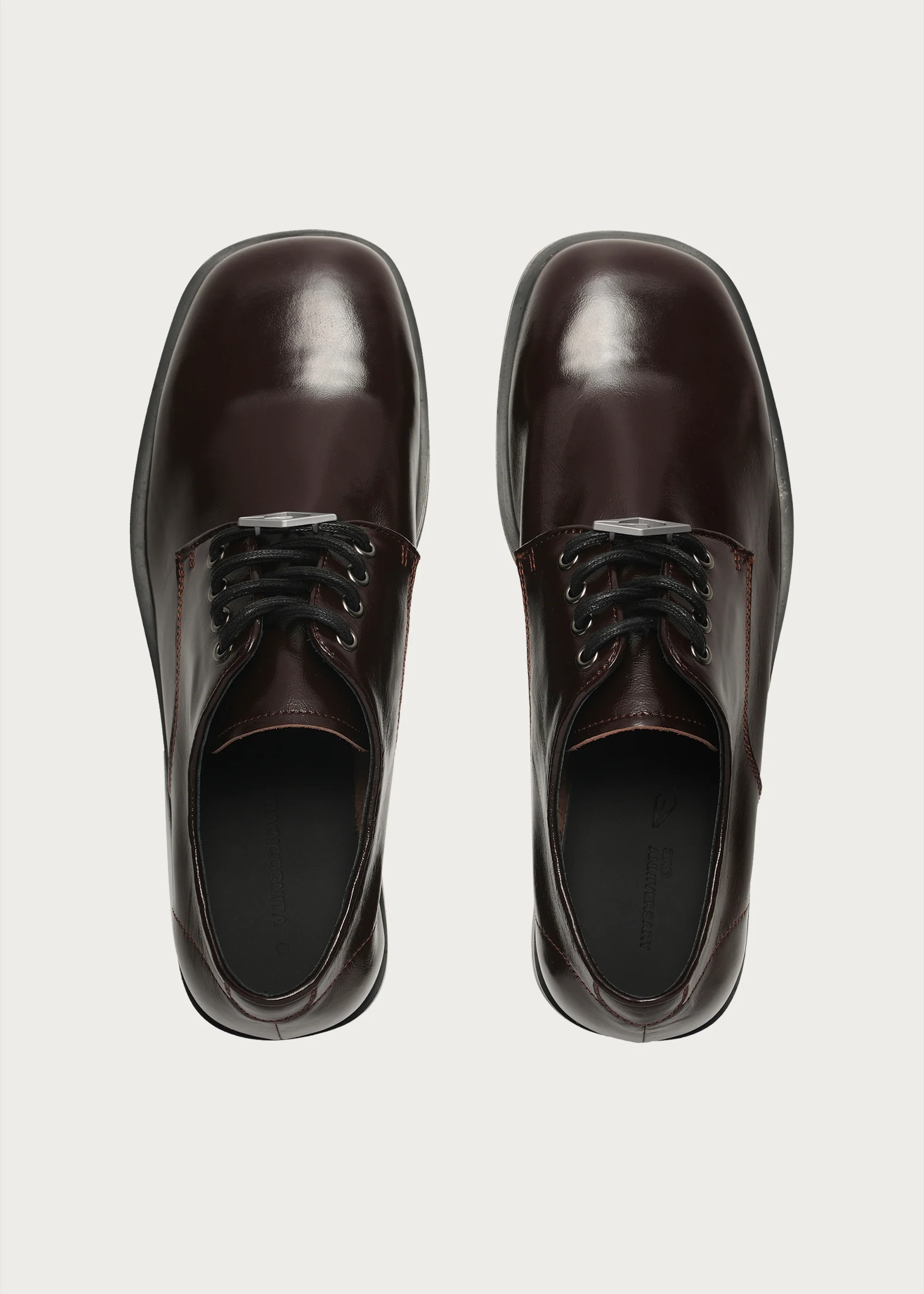 Leather Derby shoes Chocolate brown - Image 7
