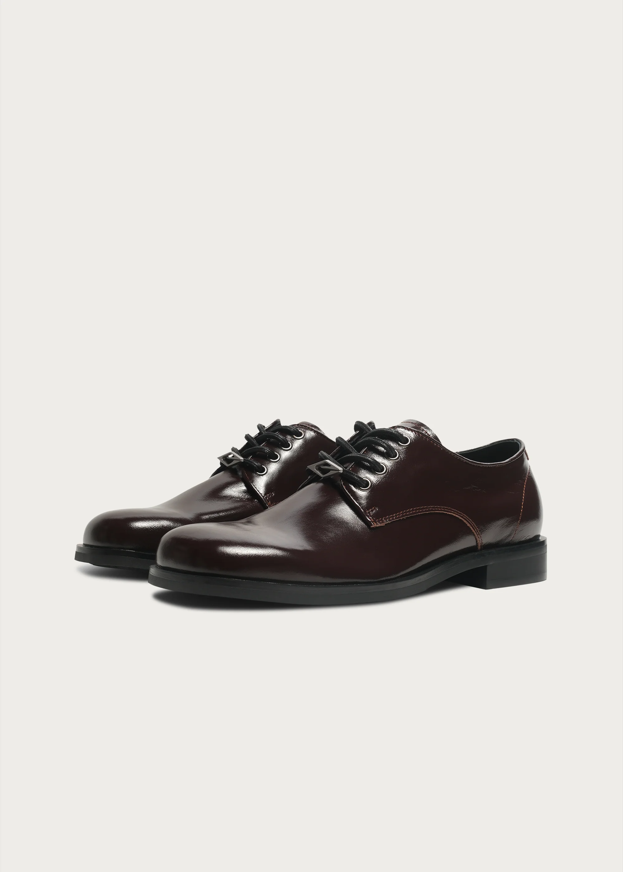 Leather Derby shoes Chocolate brown - Image 8