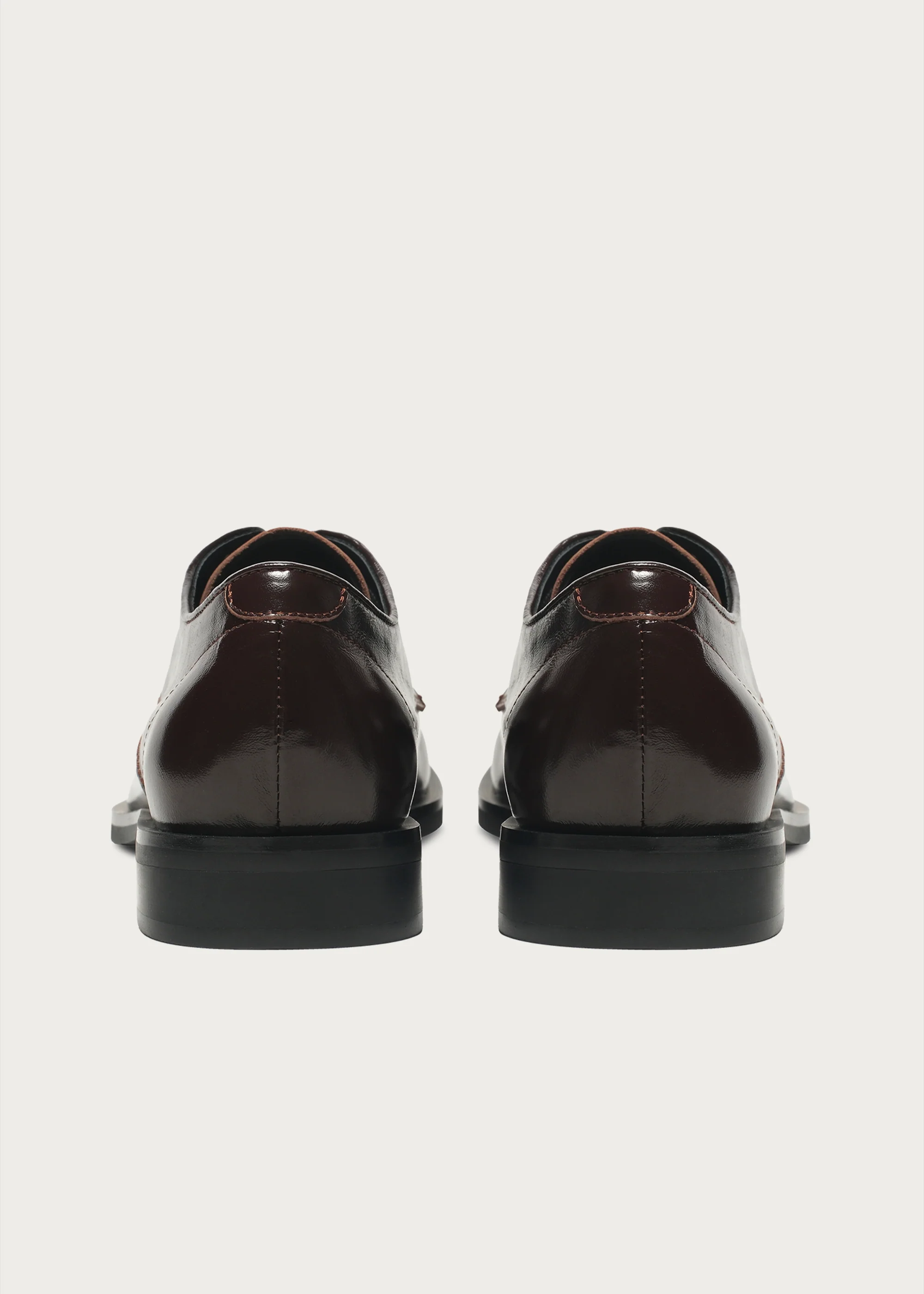 Leather Derby shoes Chocolate brown - Image 9