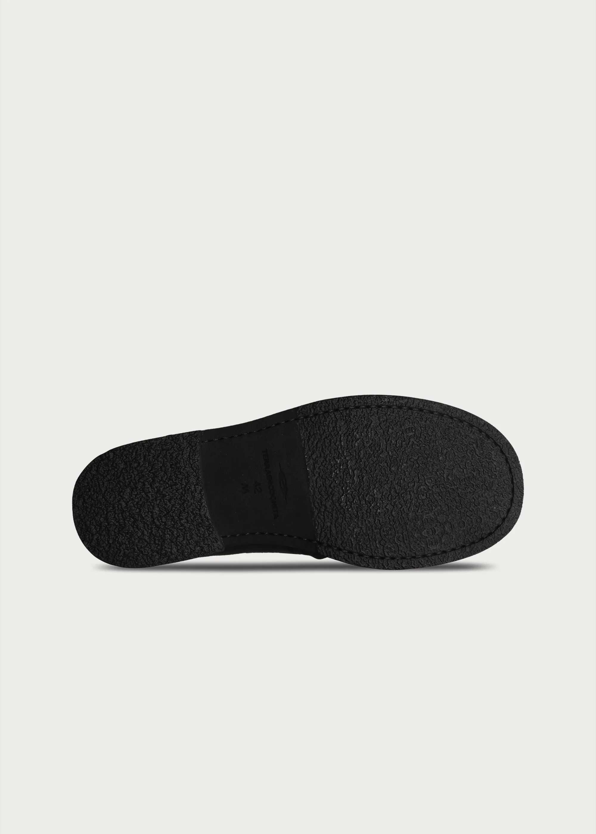 Milled Leather Round-Toe Vintage Loafers Black - Image 11