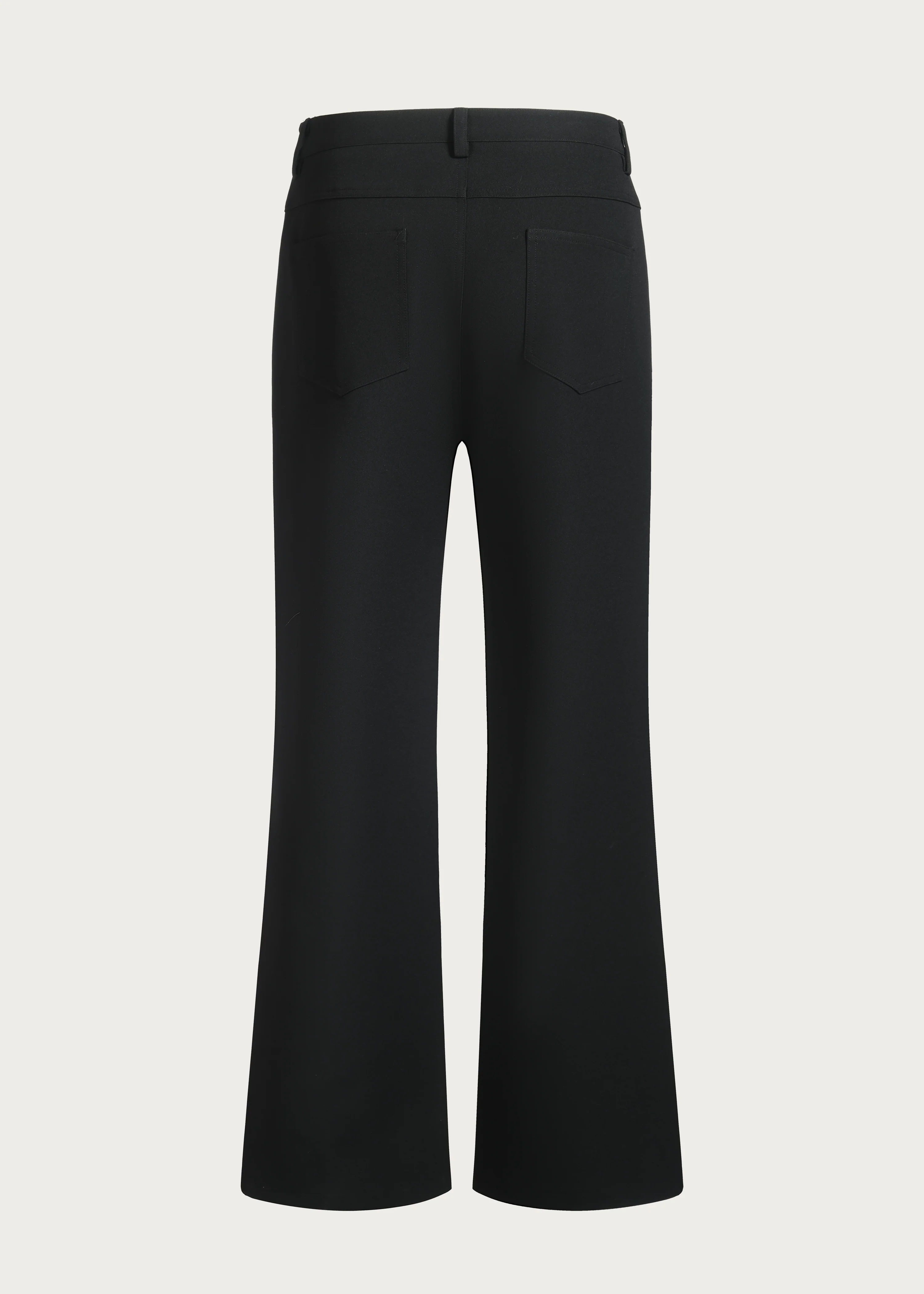 Wrinkle-resistant tailored trousers with a subtle flare - Image 4