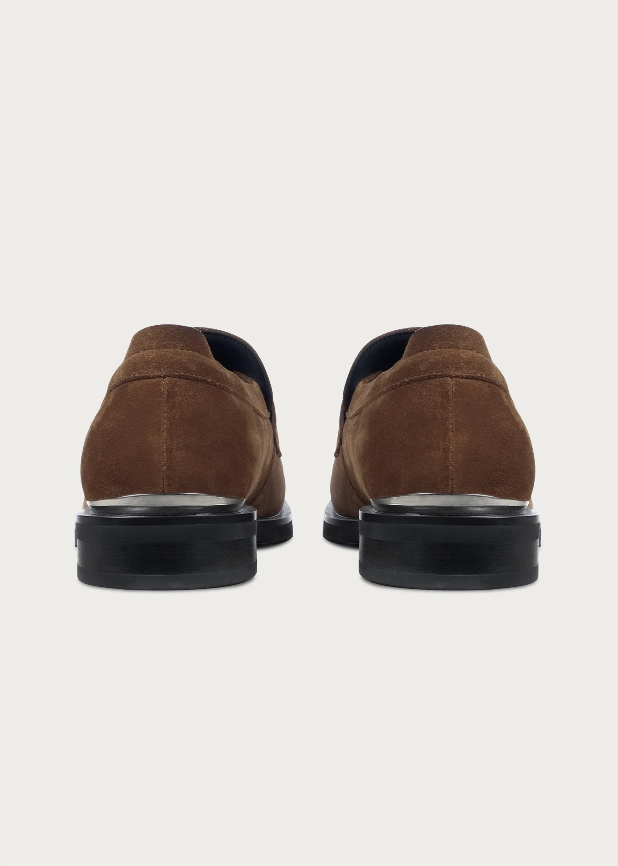 Loafers Button Leather Brown - Image 6