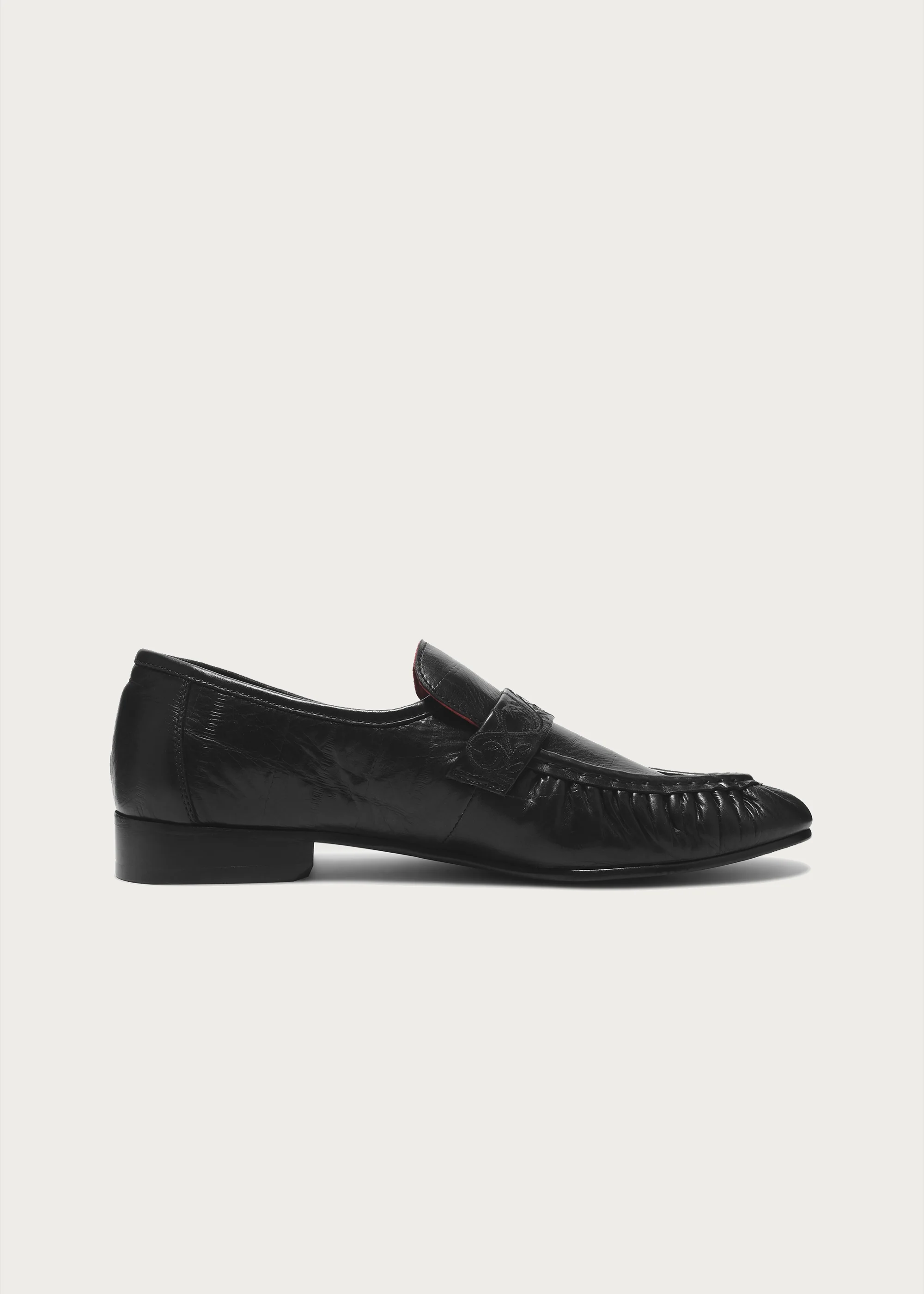 Loafers Vine-engraved Elegant black - Image 10