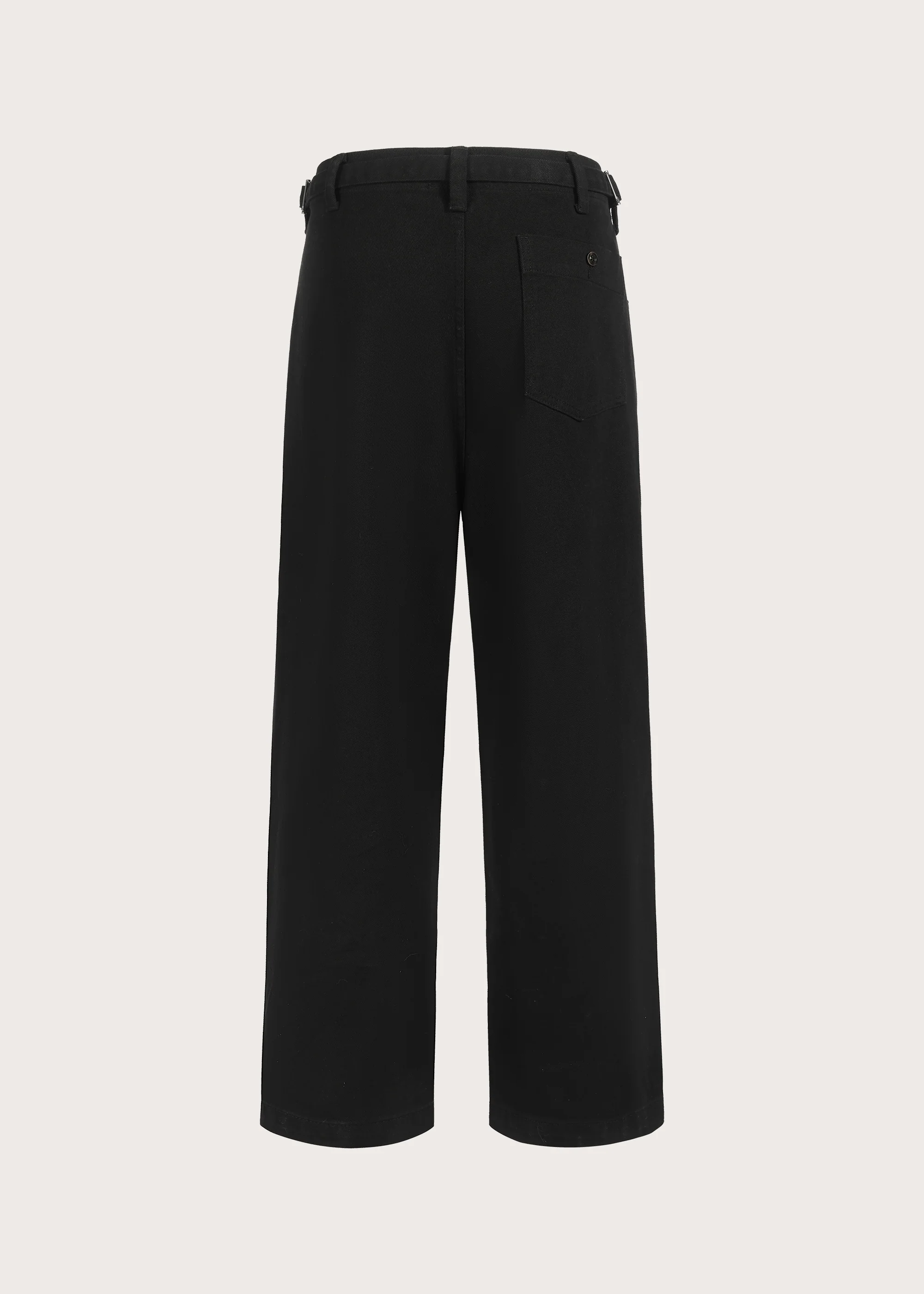 Loose-fitting jeans with an adjustable waistband Black - Image 3