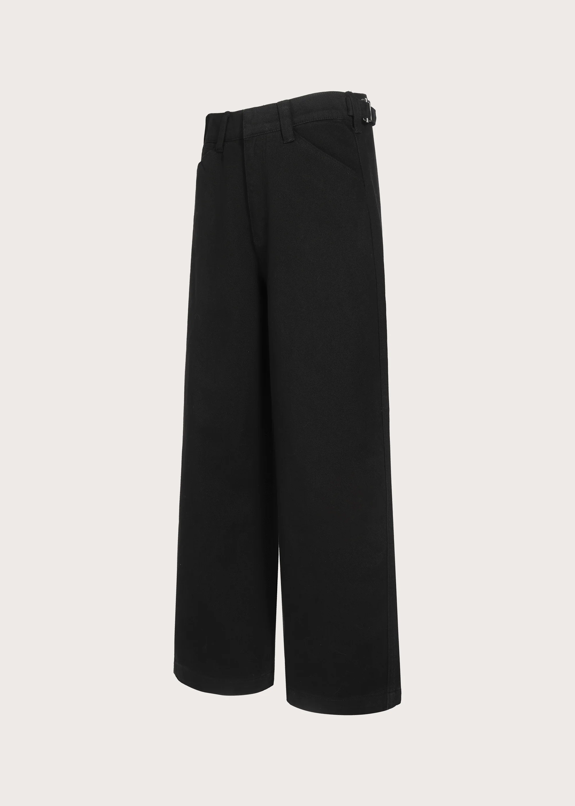 Loose-fitting jeans with an adjustable waistband Black - Image 4