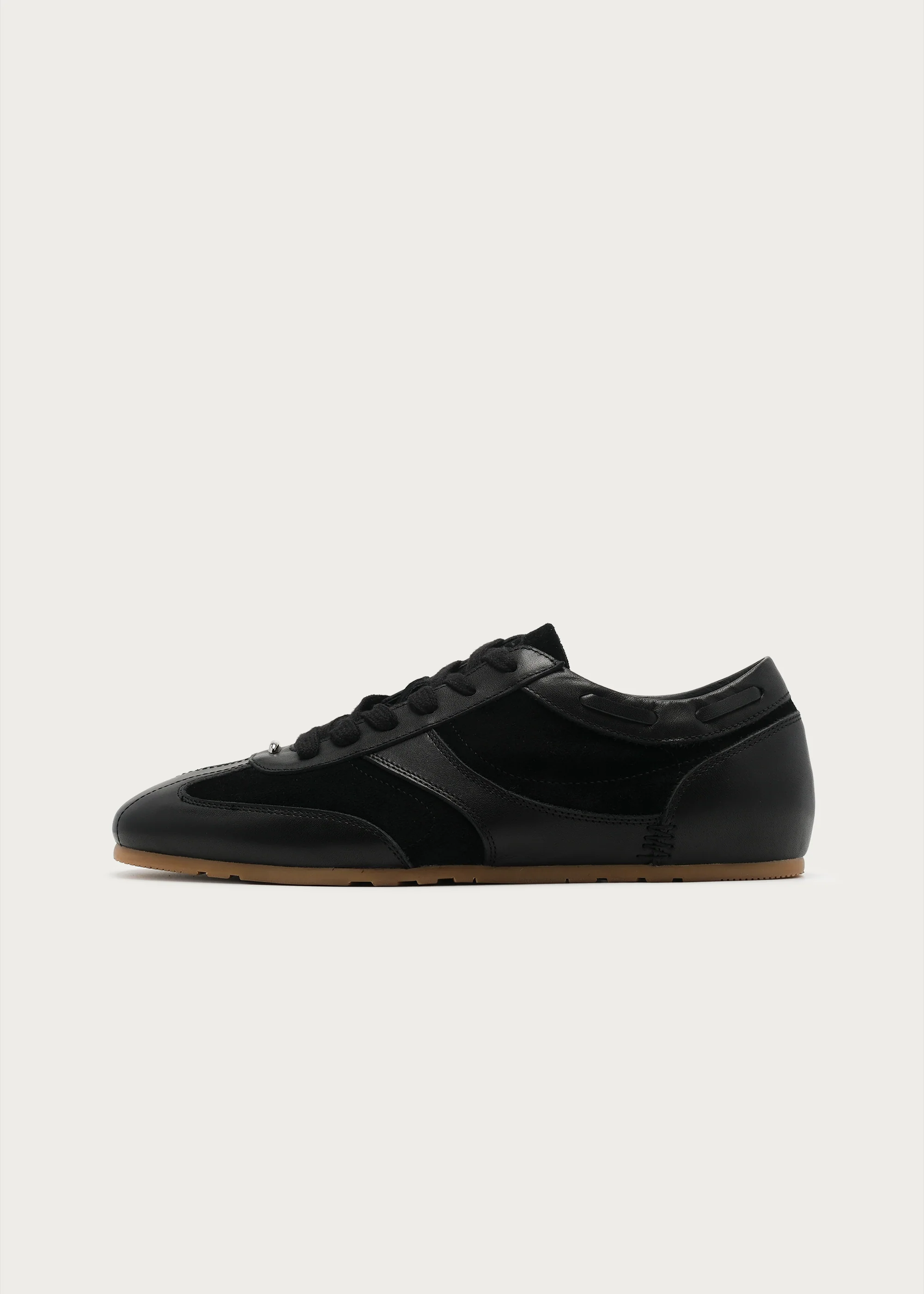 Metal-Embellished Sneakers Black - Image 4