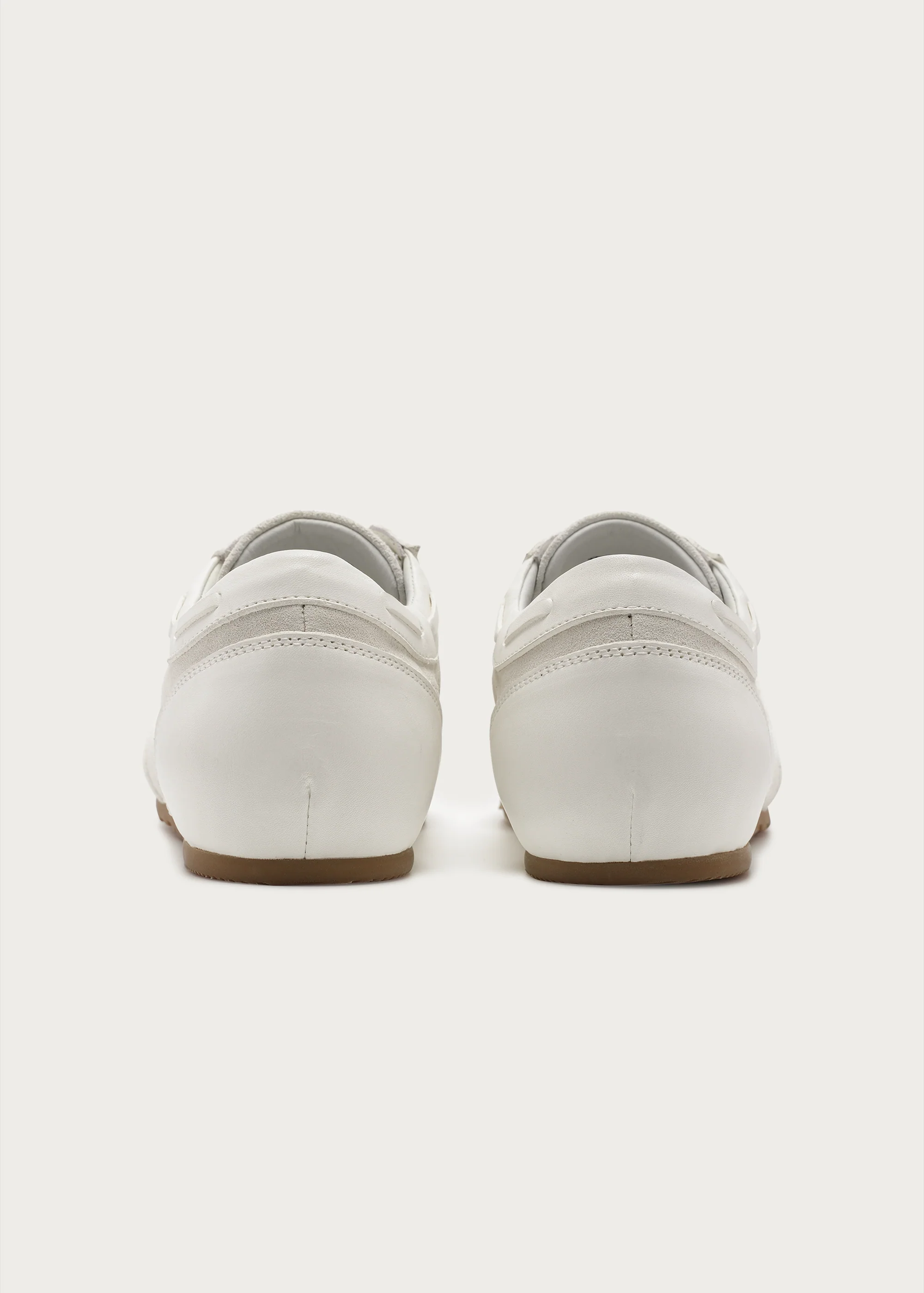 Metal-Embellished Sneakers White - Image 8
