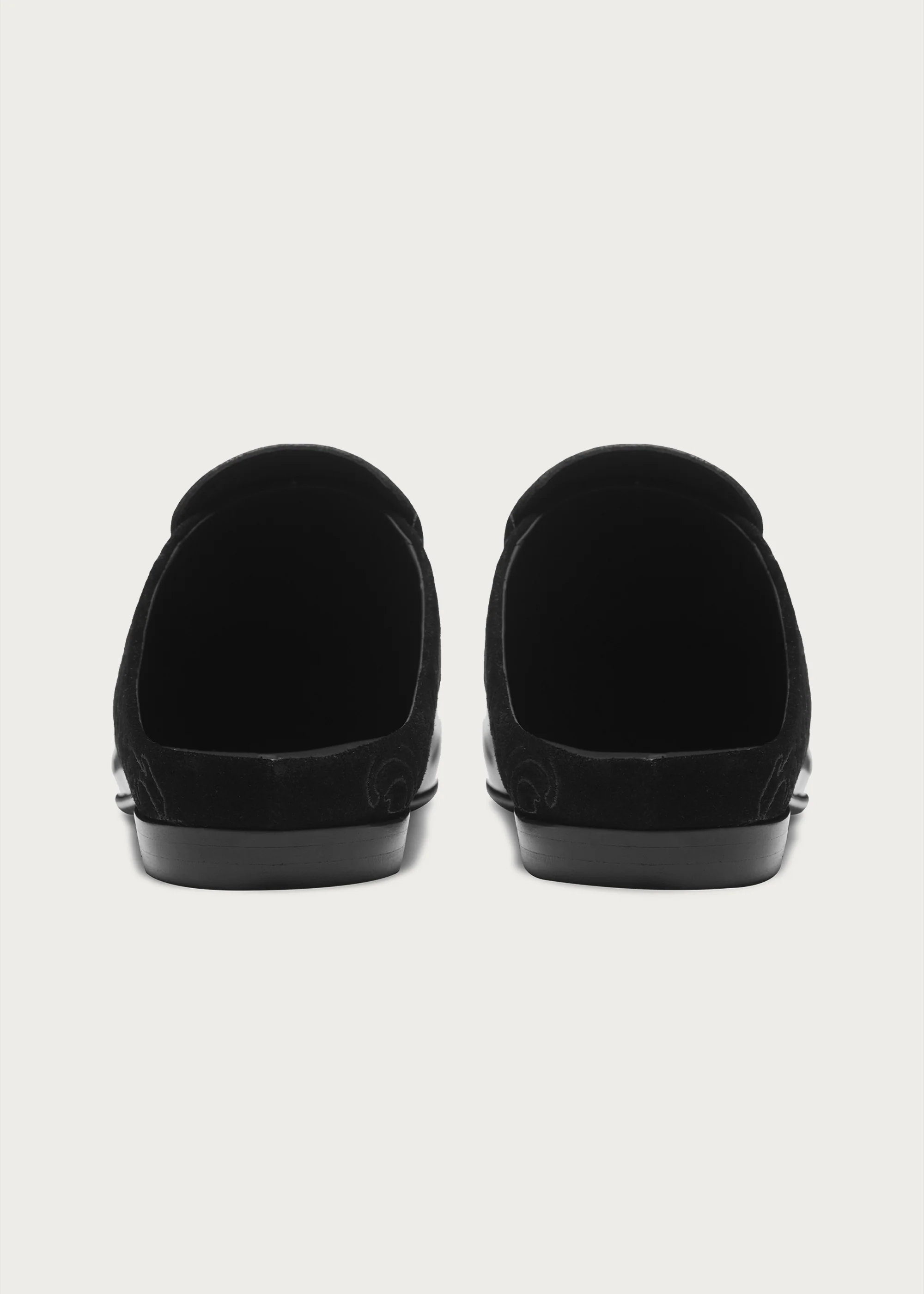 Mules Flower-patterned Pointed Black - Image 6