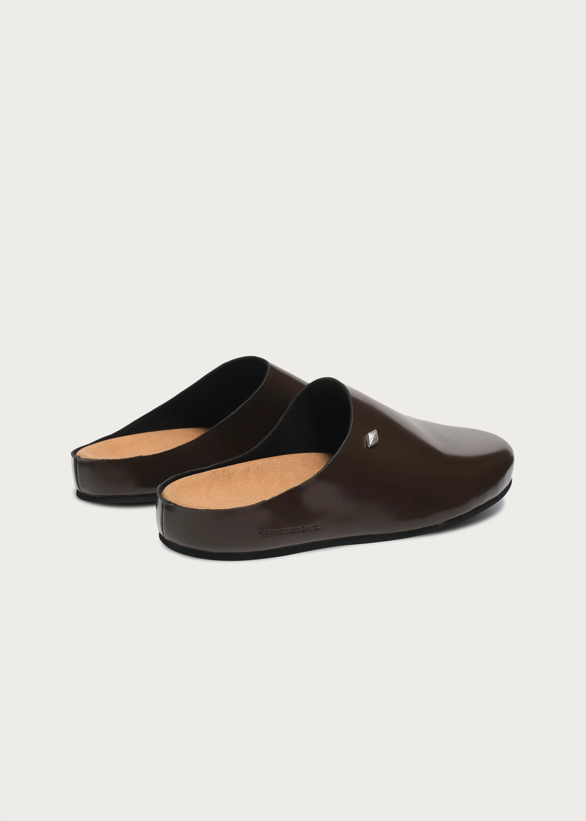 Clogs"Star emblem3.0"Glossy-brown - Image 4
