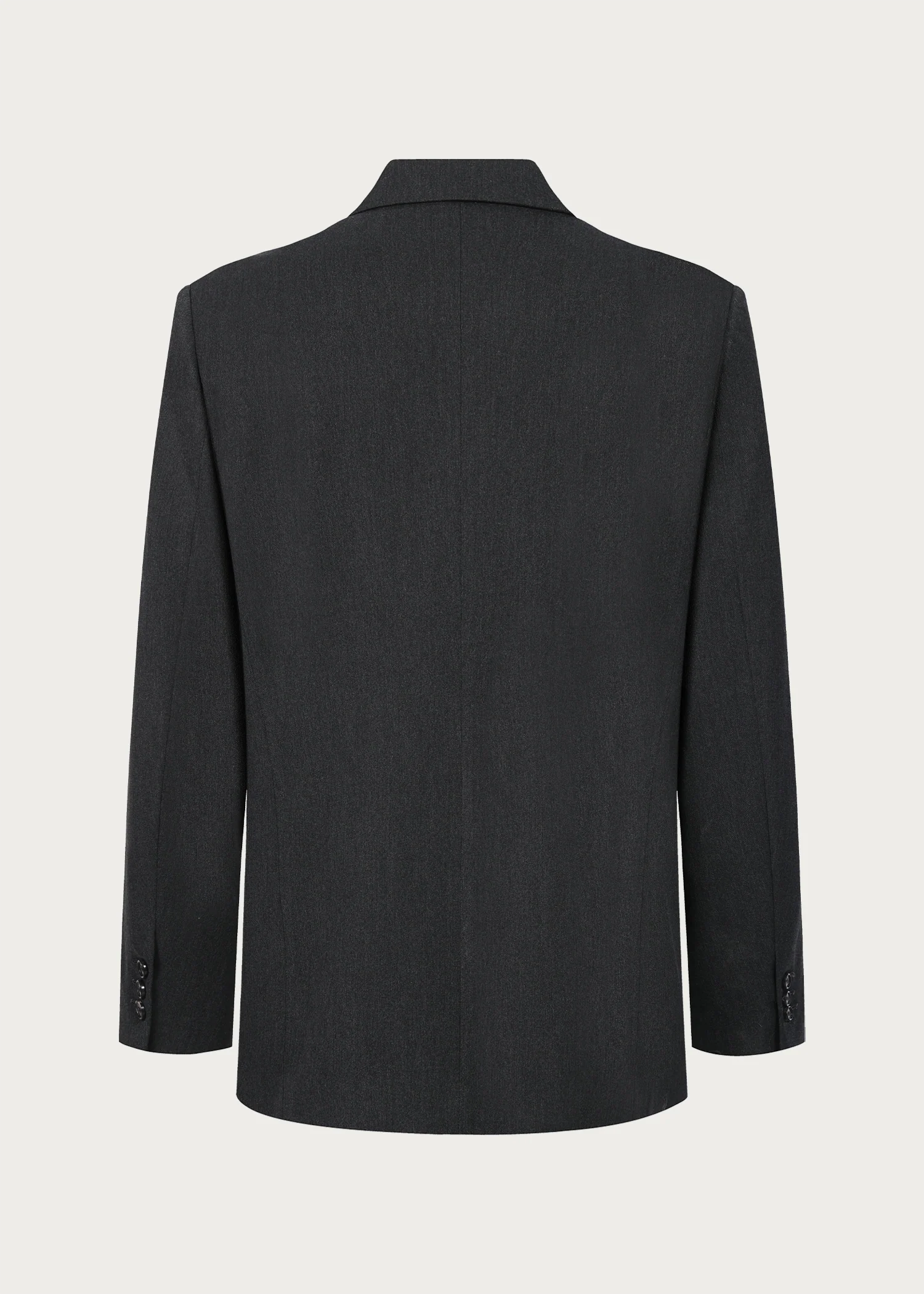 Notch lapel suit blazer Gray - Image 4