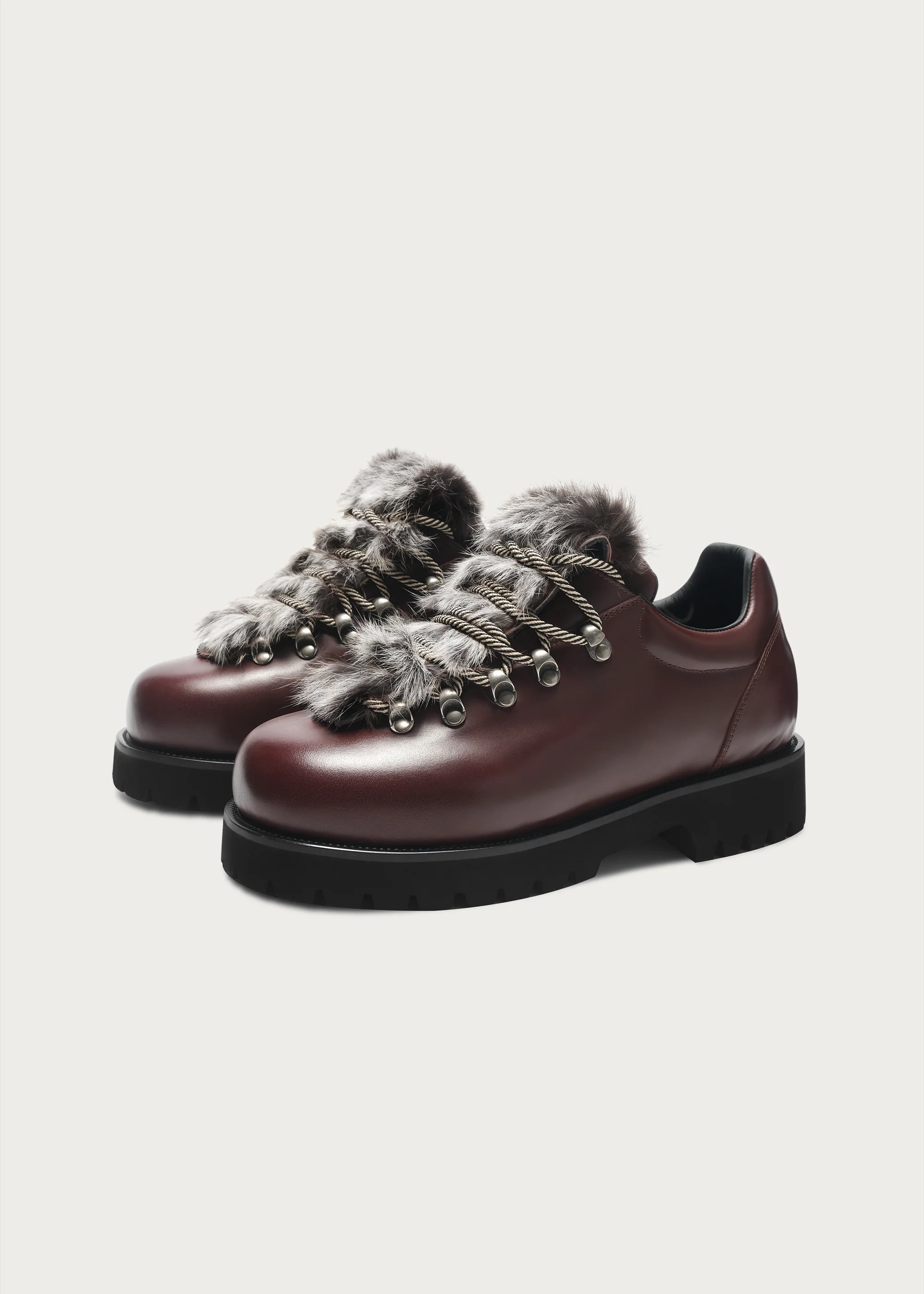 Outdoor-inspired hiking shoes Claret-red - Image 7