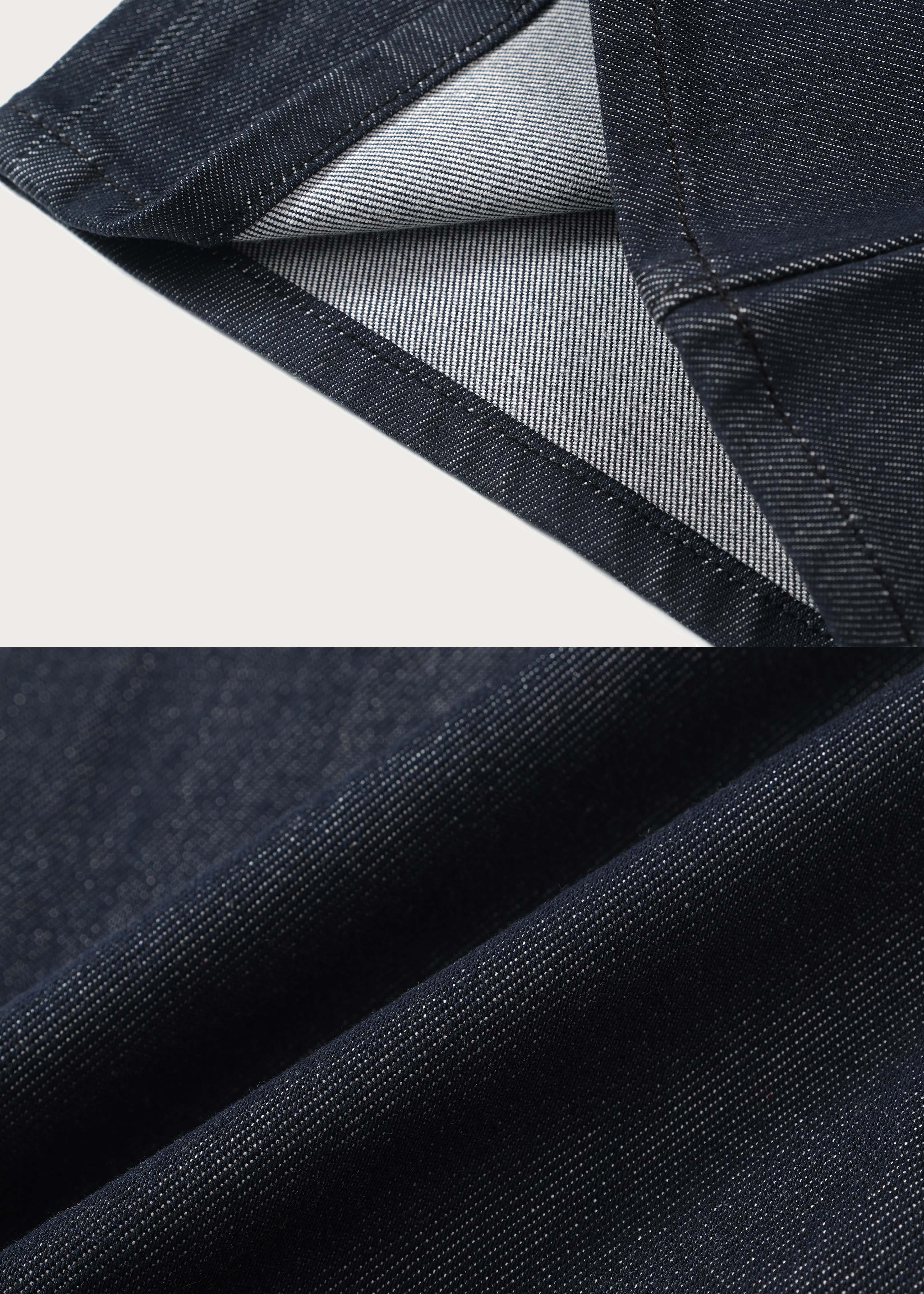 Retro Raw Denim Straight-Leg Jeans with a Slight Flare - Image 6