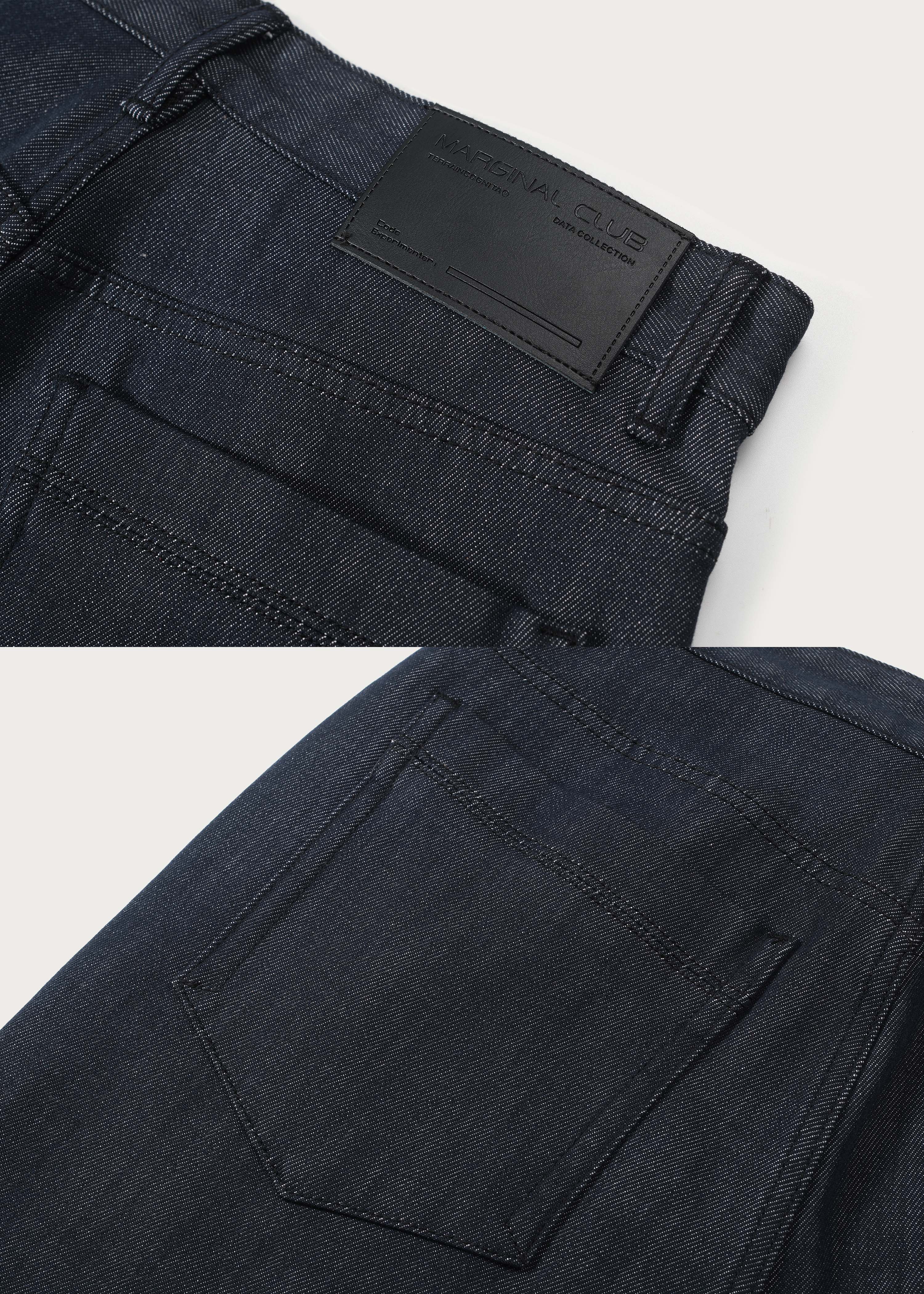 Retro Raw Denim Straight-Leg Jeans with a Slight Flare - Image 7