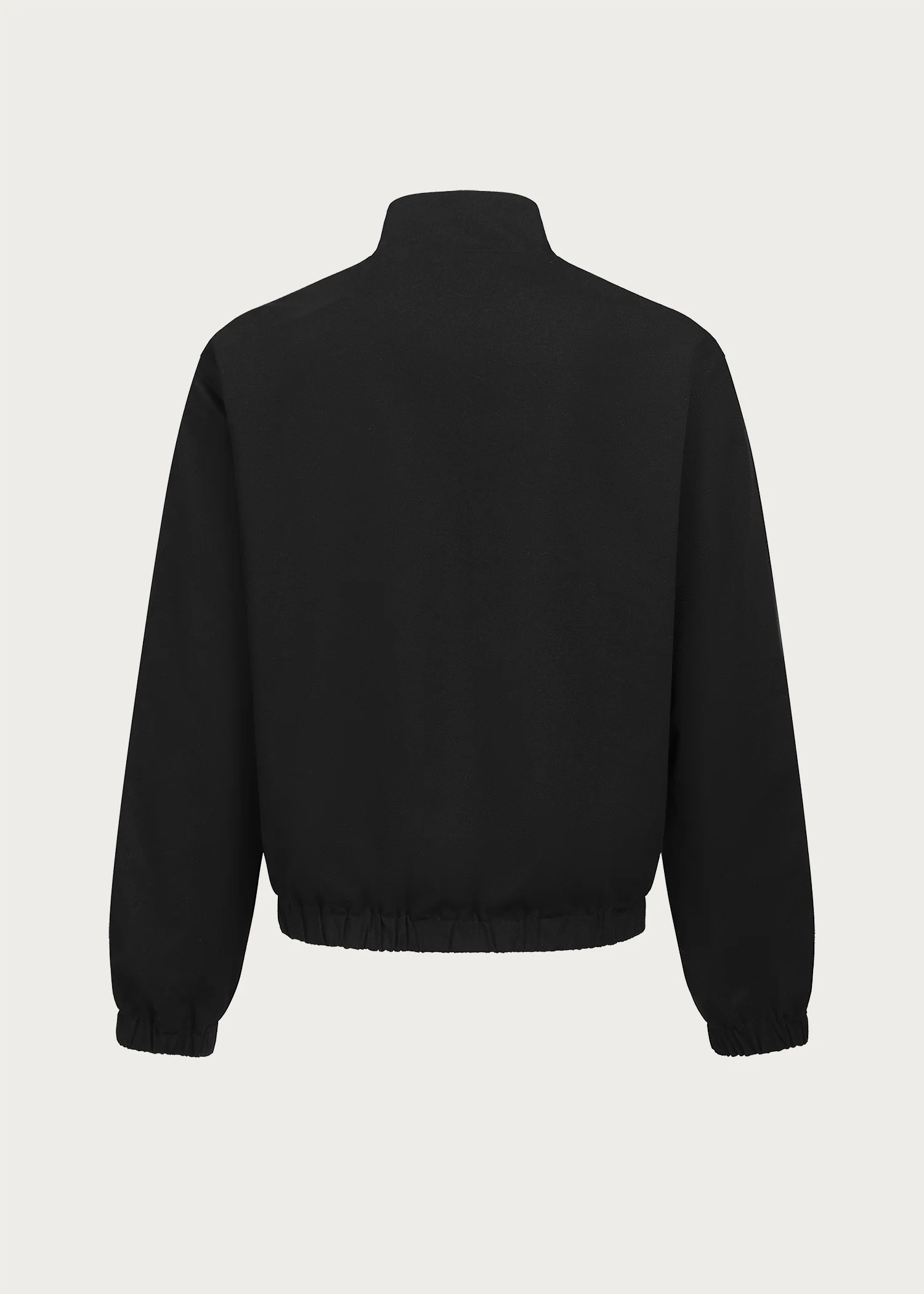 Black/Pink Reversible Color-block Linen-Blend High-Neck Jacket - Image 6