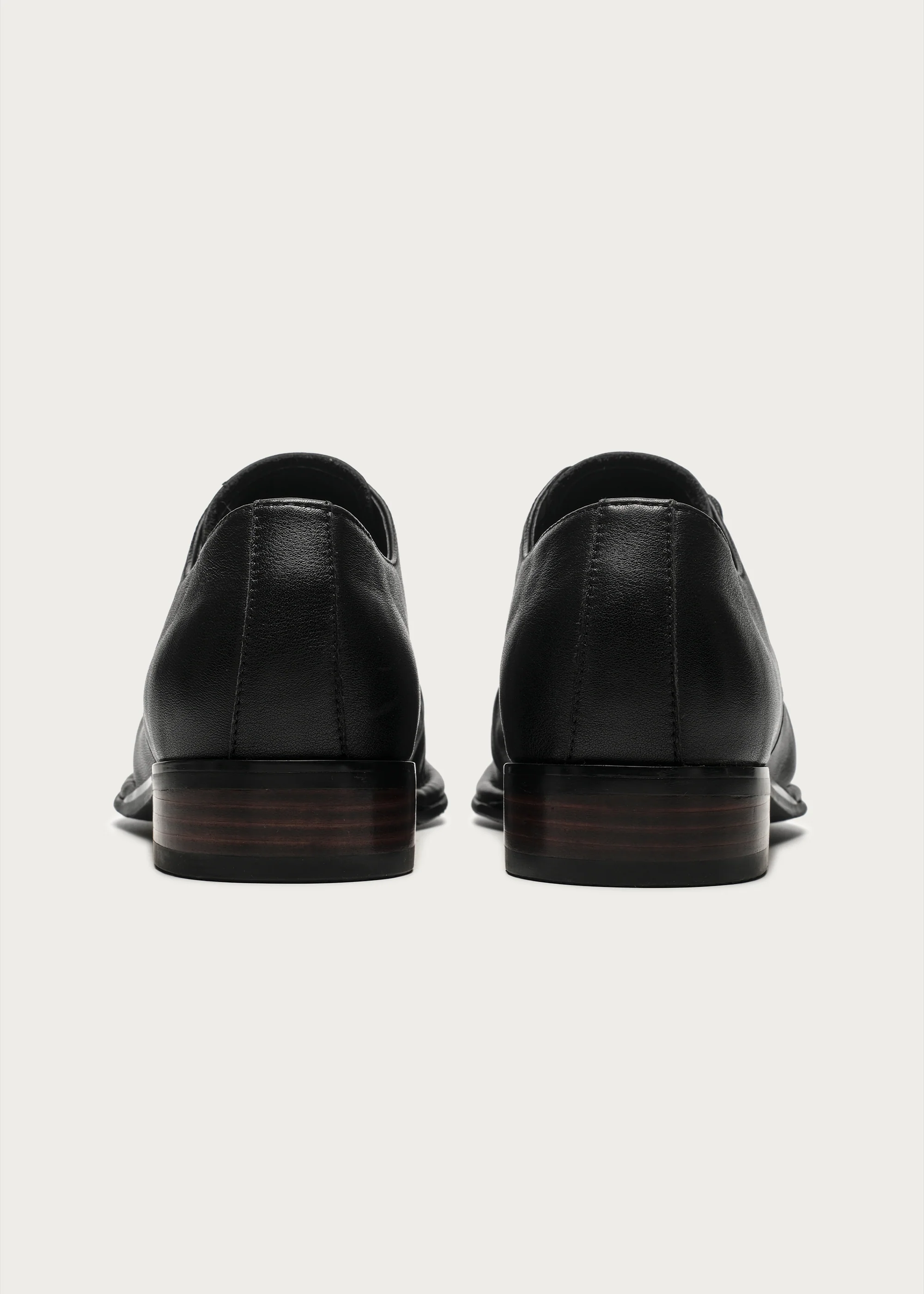 Ruched Wood-Grain Derby Shoes - Image 8