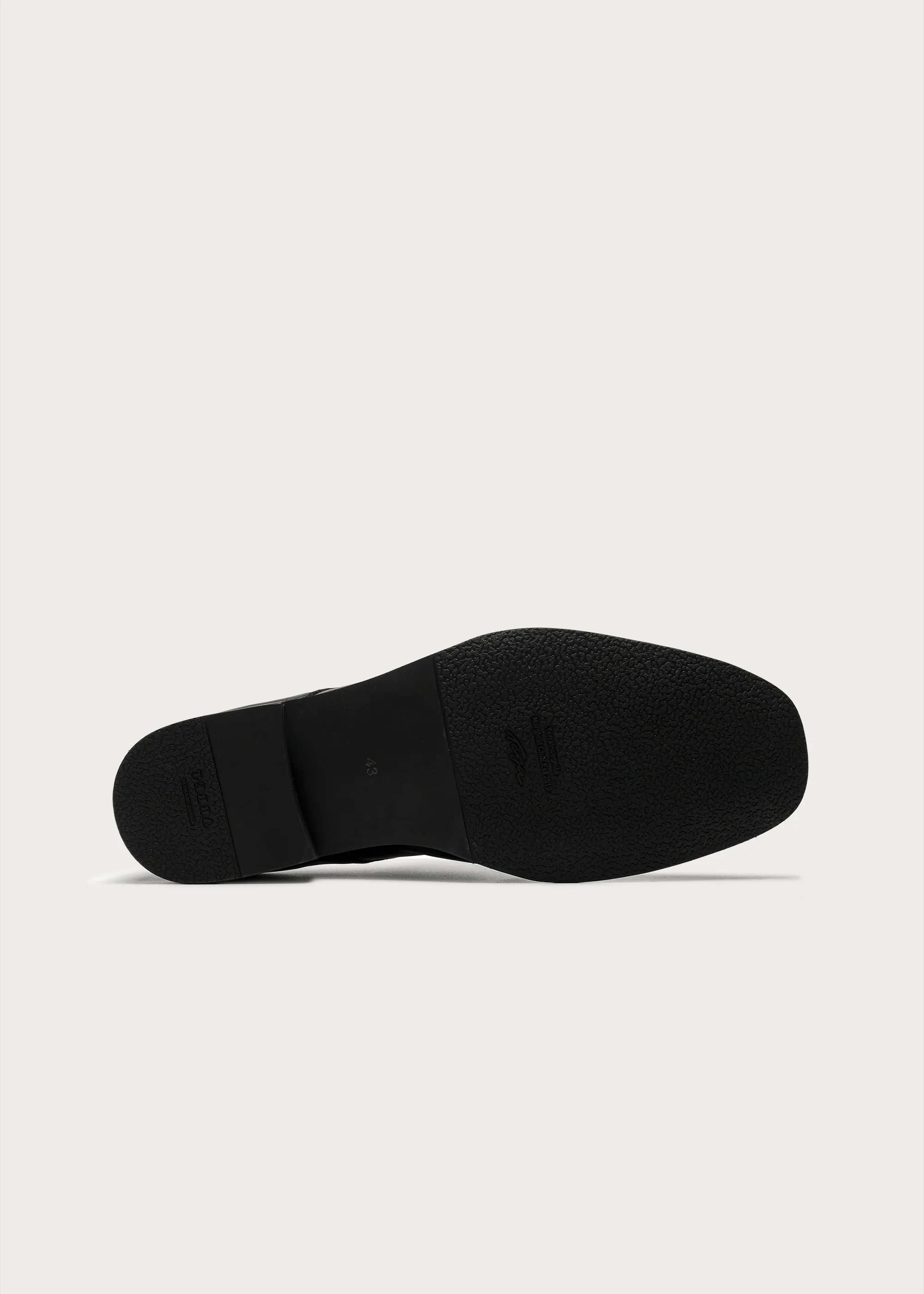 Ruched Wood-Grain Derby Shoes - Image 9