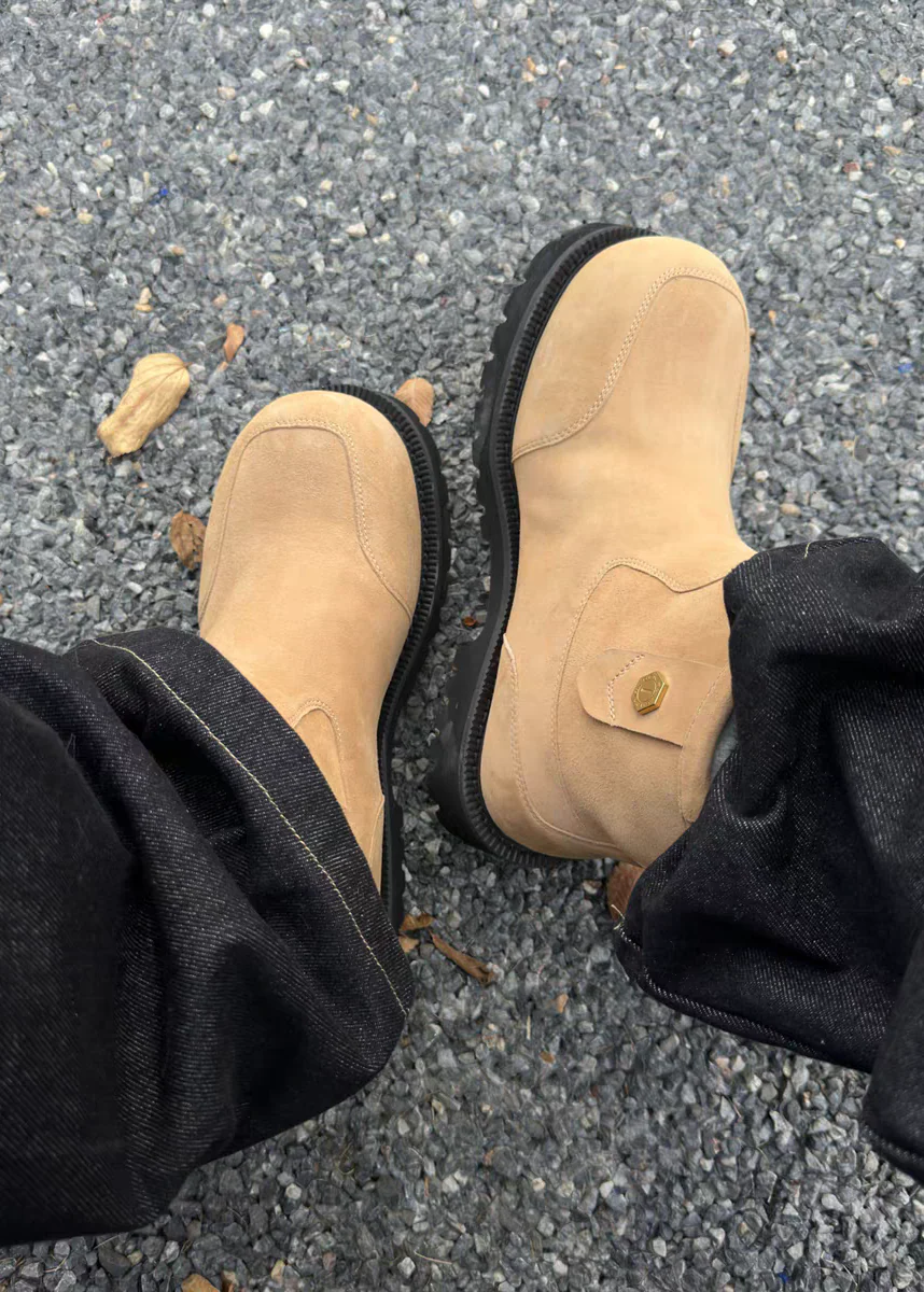 Snow boots Fleece Mid-top Light cream-brown - Image 2