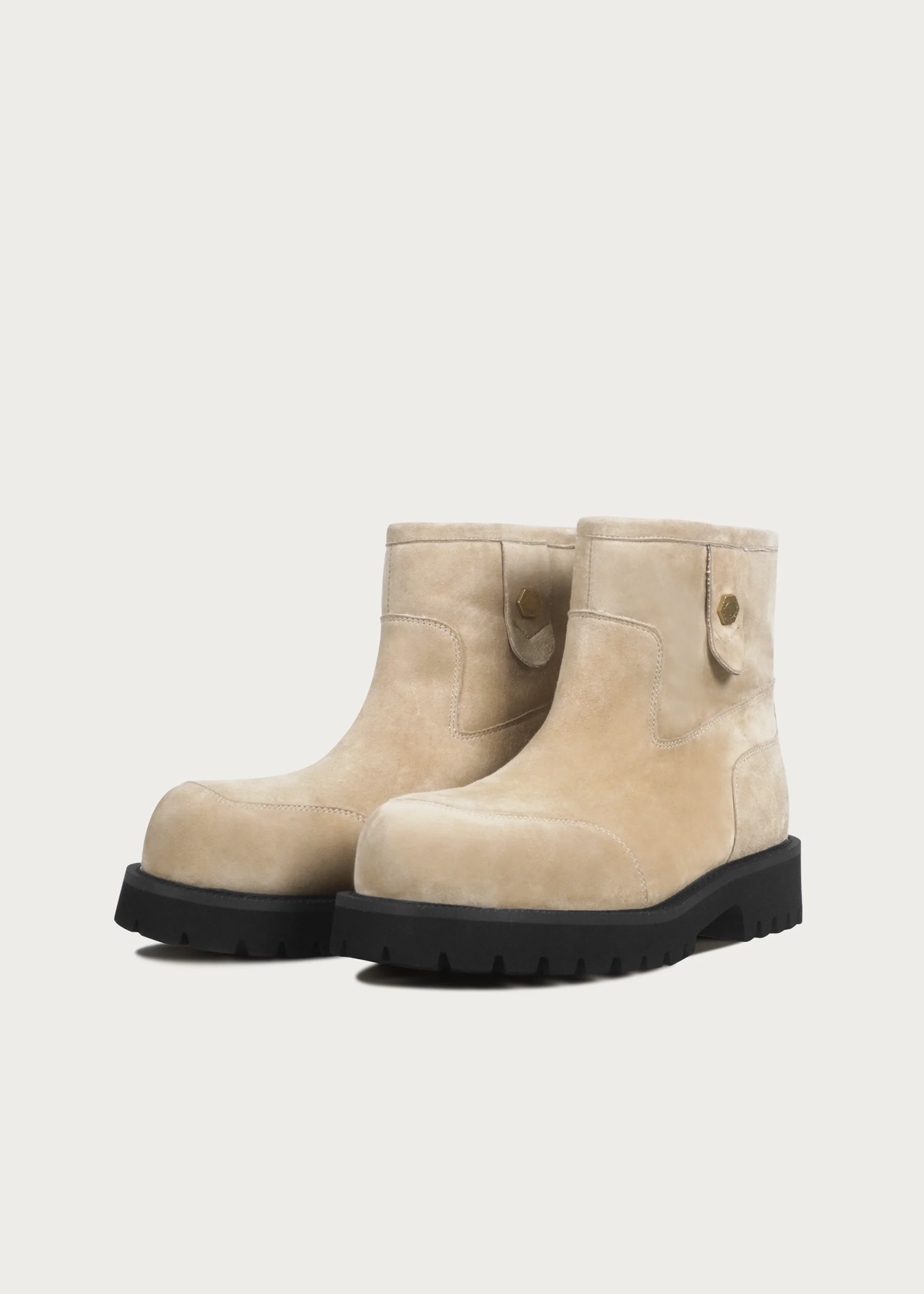 Snow boots Fleece Mid-top Light cream-brown - Image 5