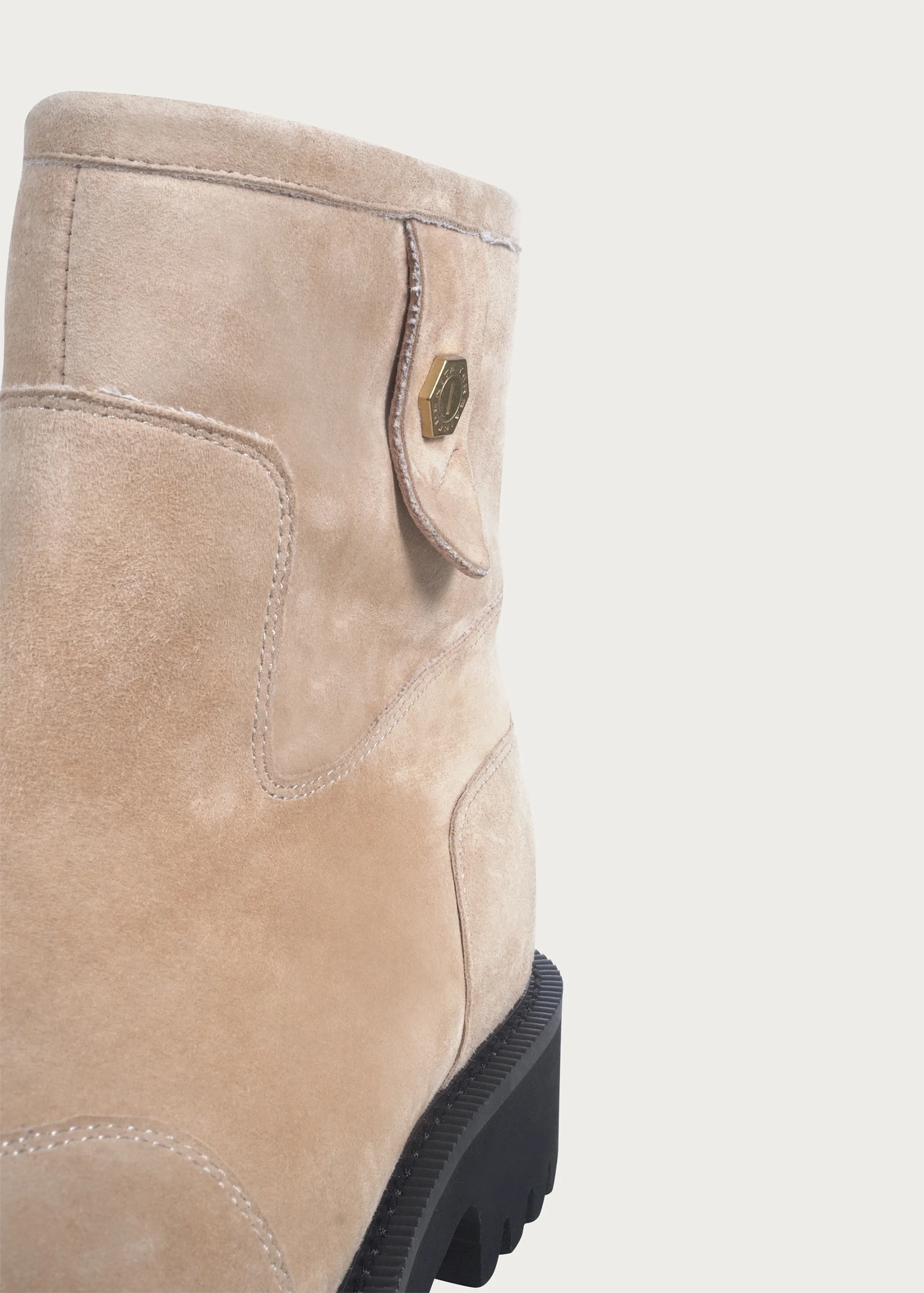 Snow boots Fleece Mid-top Light cream-brown - Image 8